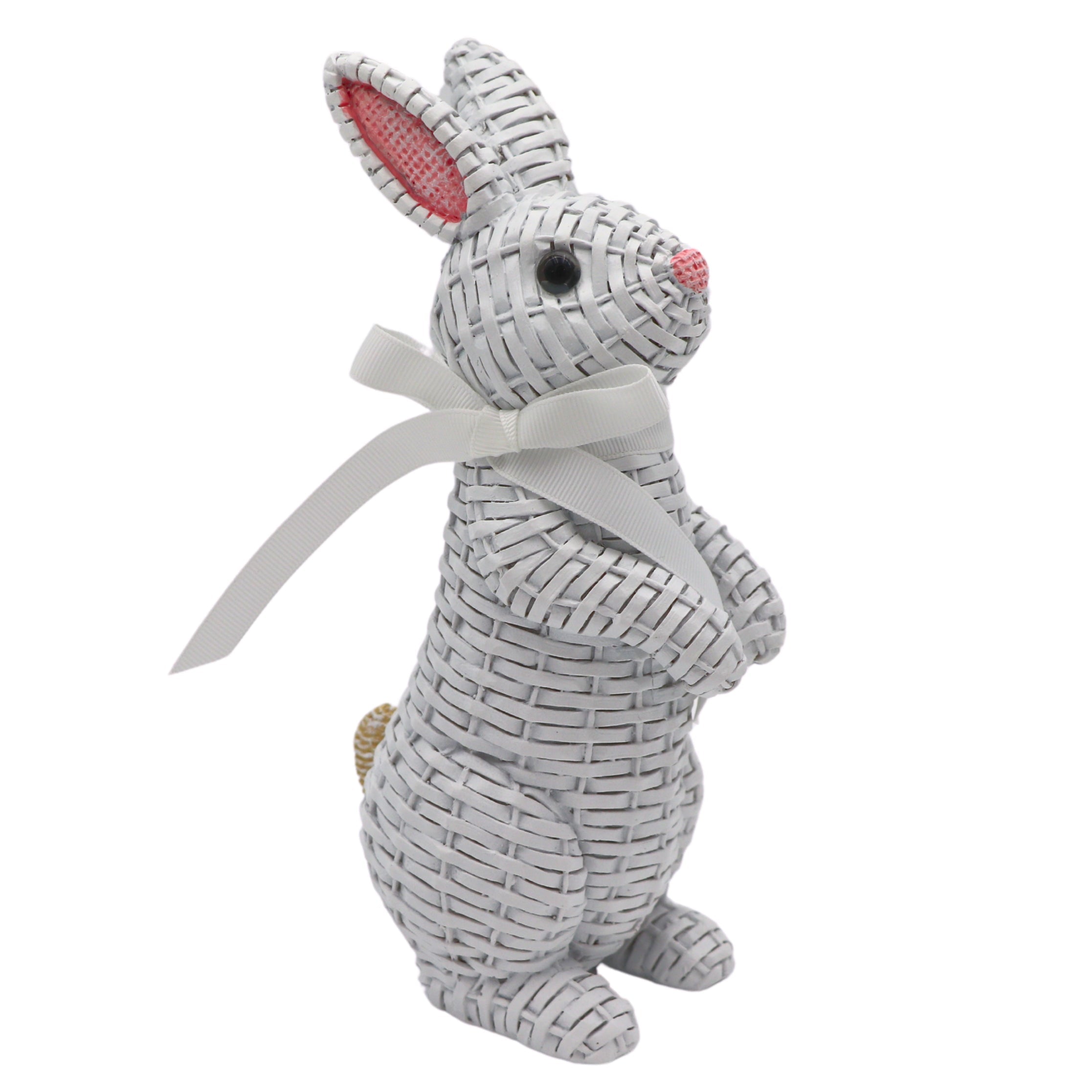 Colette and Milo Rattan Bunnies - Pair Ro'Table