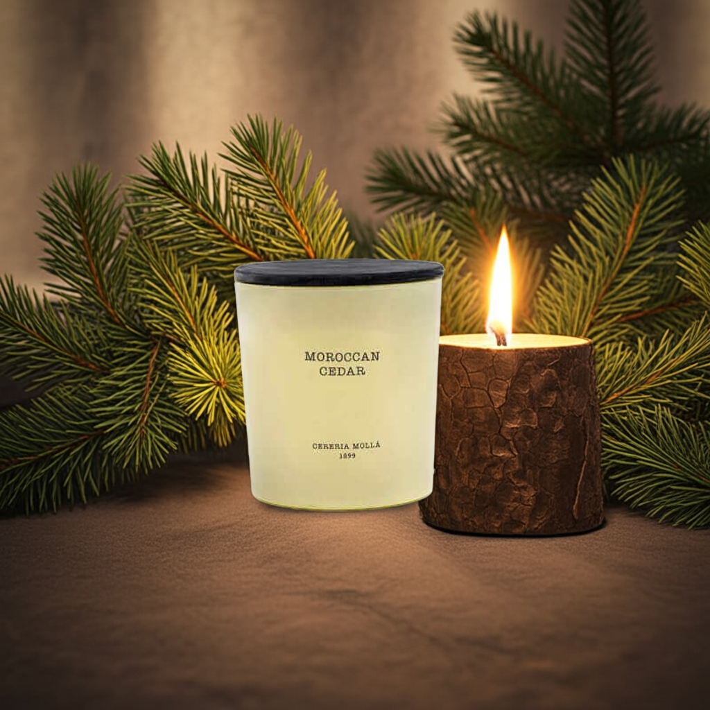 Cereria Molla - Moroccan Cedar 3 wick XL Candle - 21 oz / 600 g - Coastous