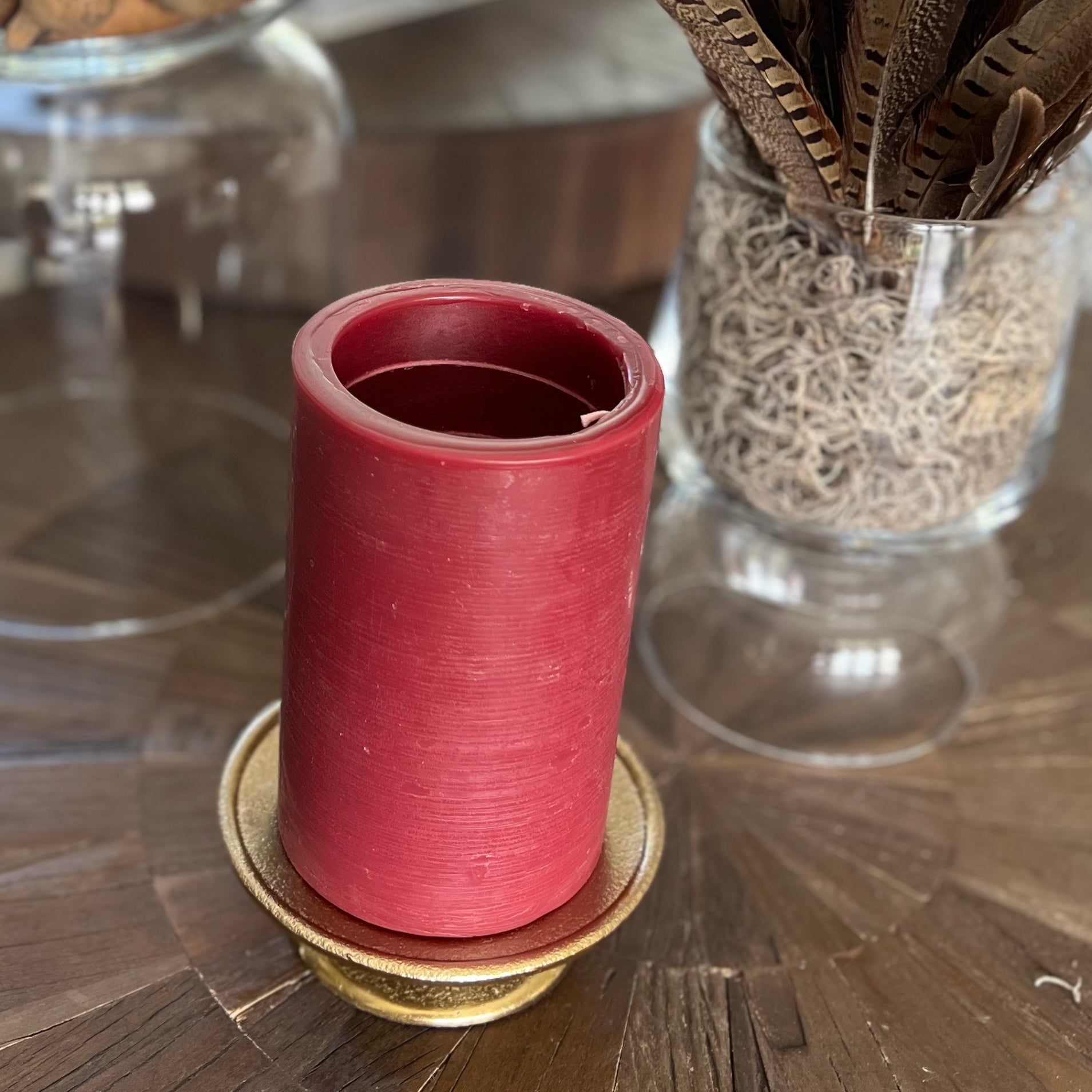 Cranberry Mango Spiral Light Candles