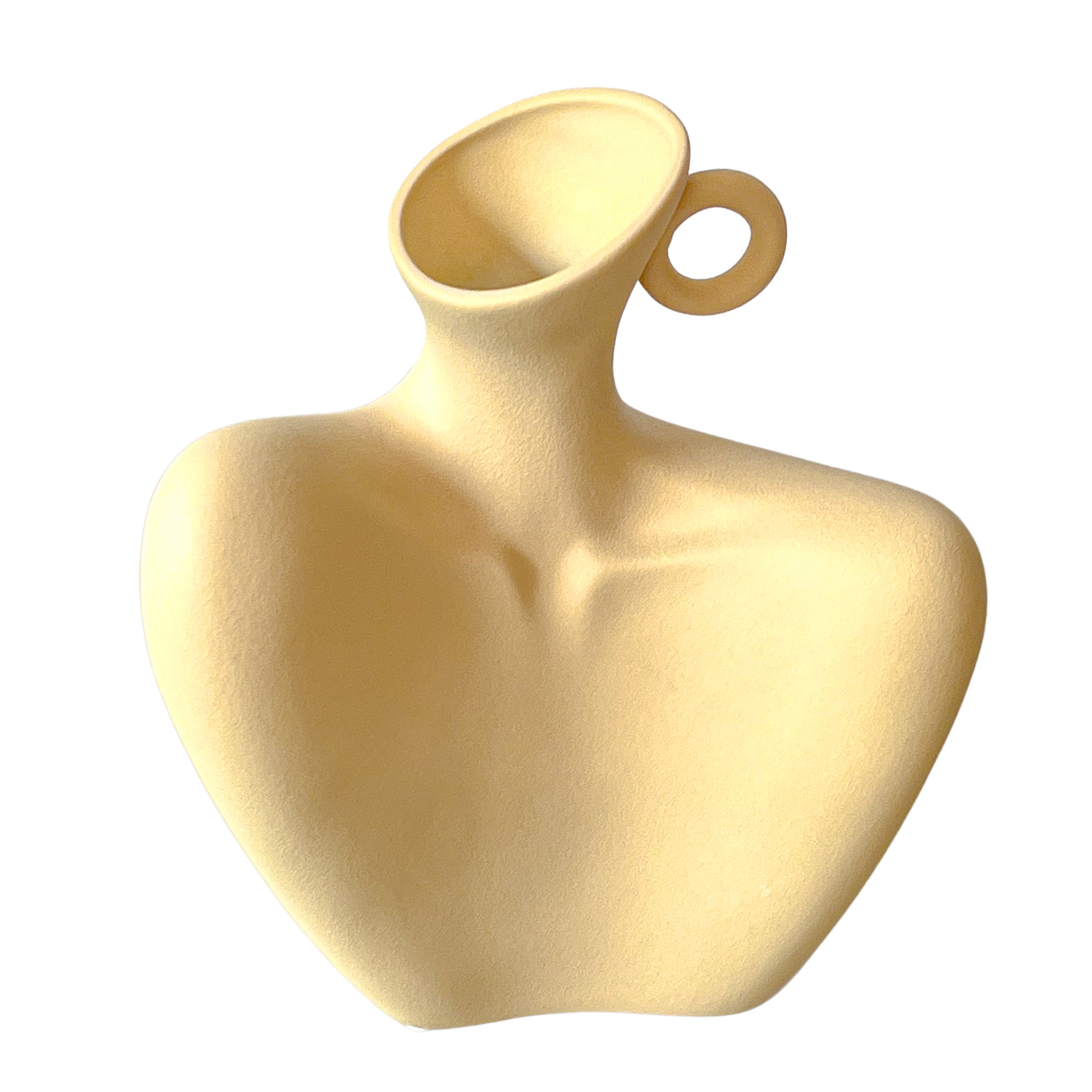 Cream Handle Muse Vase Ro'Table