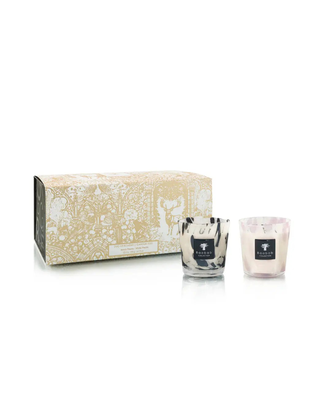Limited Edition Black and White Pearls Candle Duo Coastous