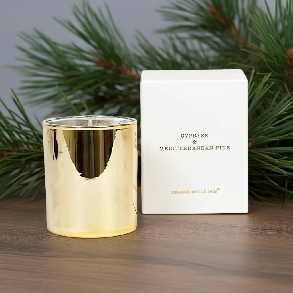 Cypress & Mediterranean Pine Holiday Candle Coastous