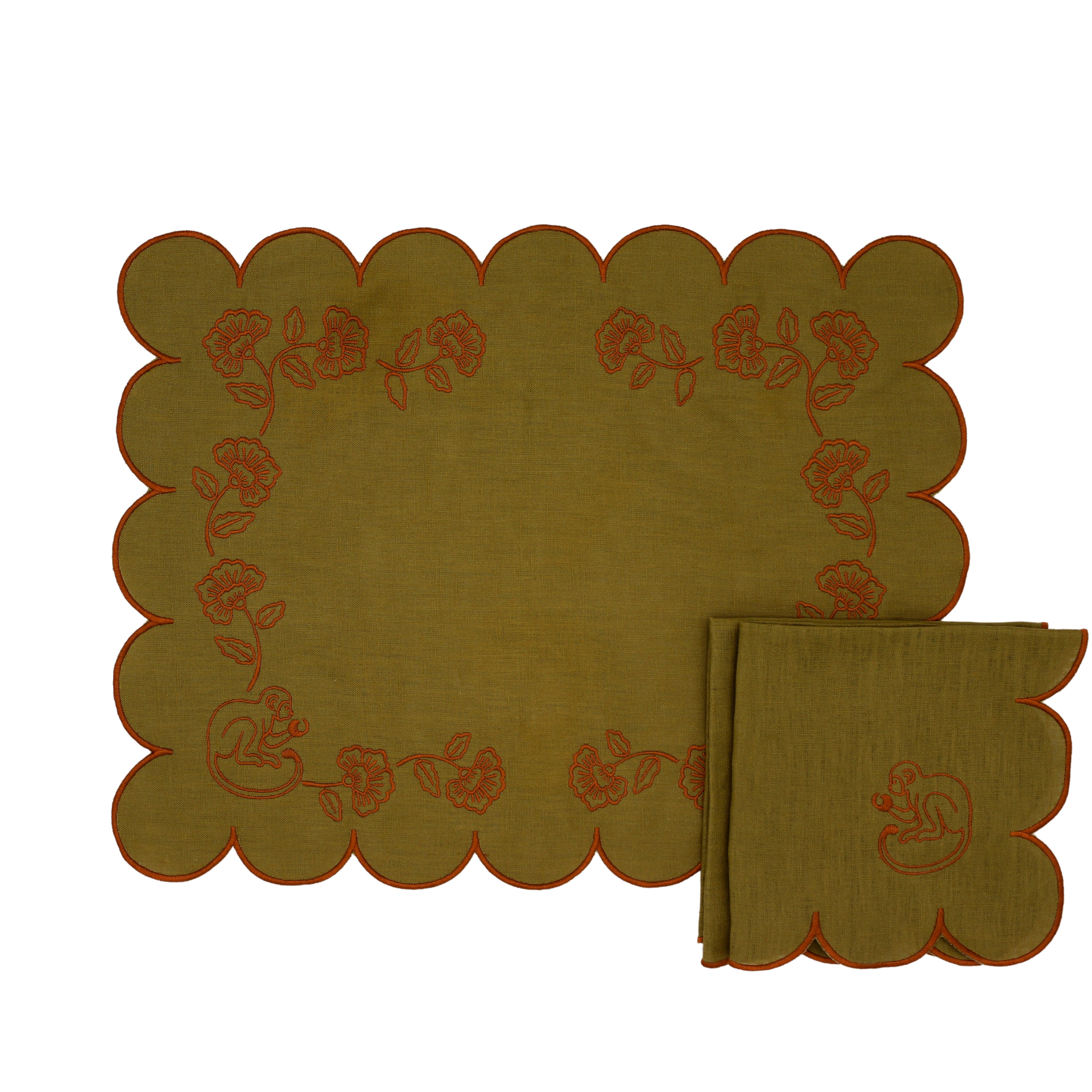 Earthen Pine Napkin - Set of 4 Ro'Table