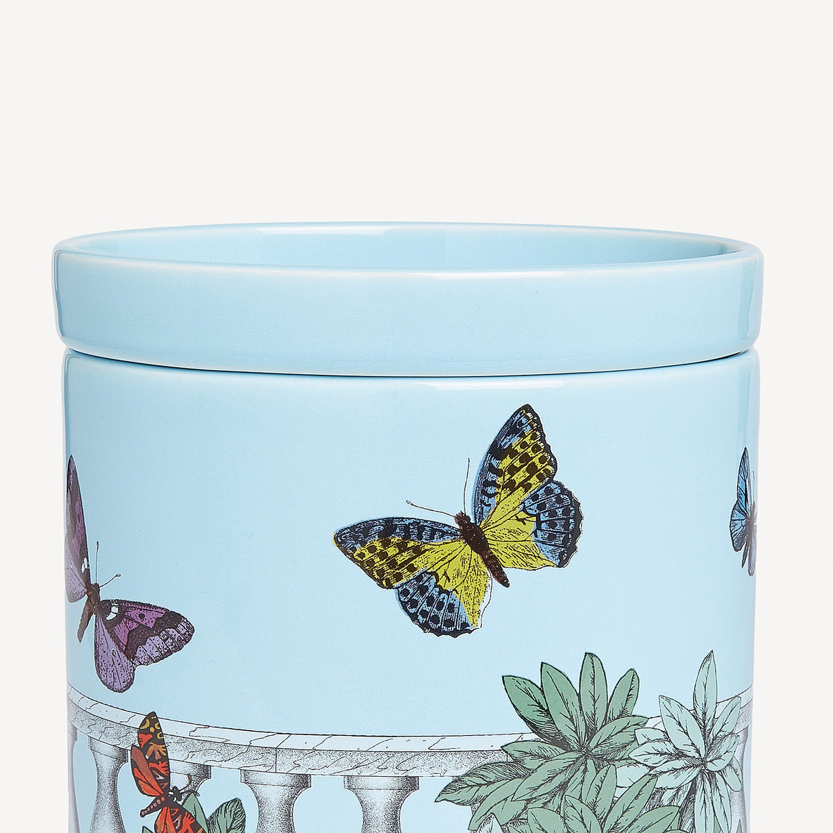 Fornasetti NEL MENTRE Large Candle – Farfalle e Balaustra, Giardino Segreto