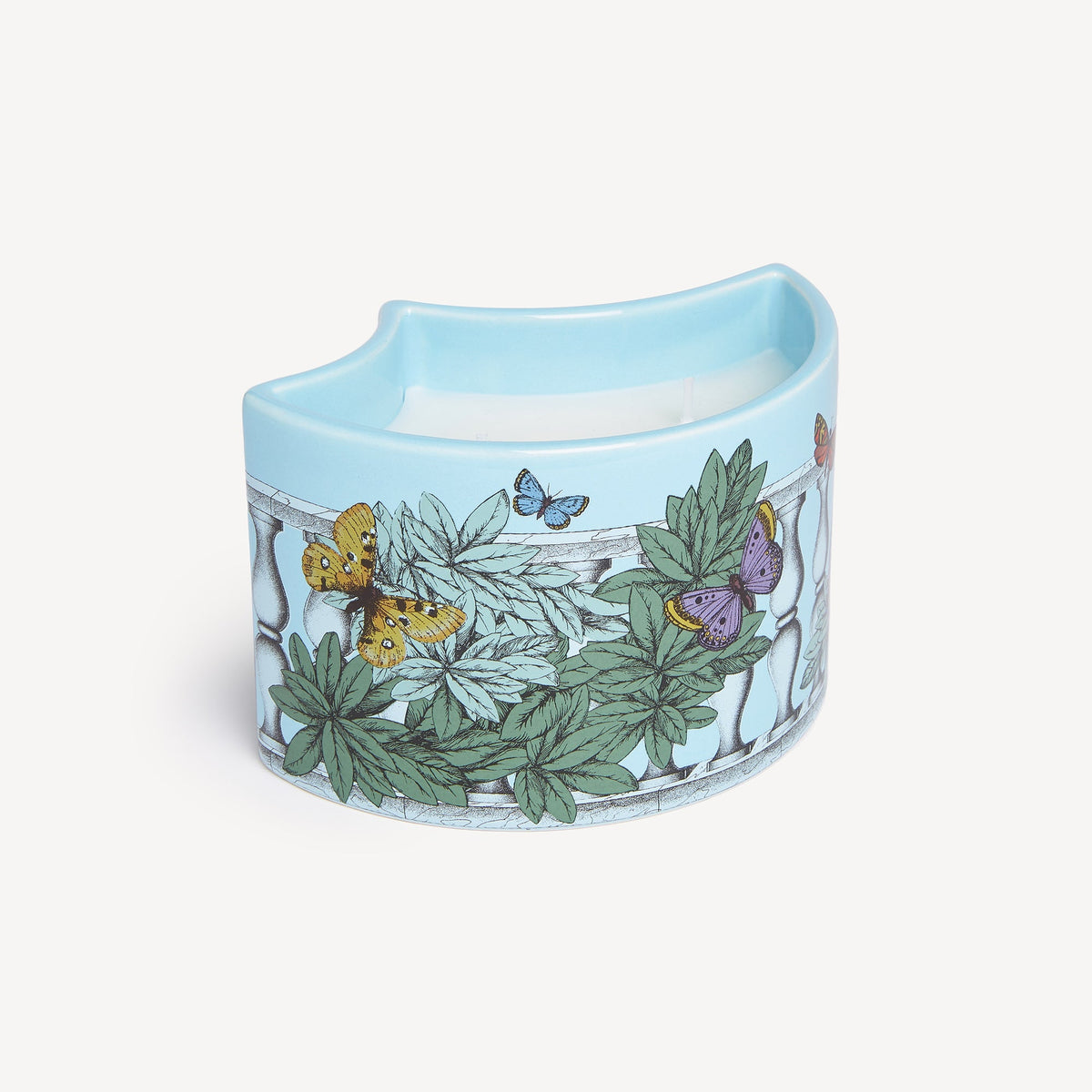 Fornasetti NEL MENTRE Vase Candle – Farfalle e Balaustra, Giardino Segreto