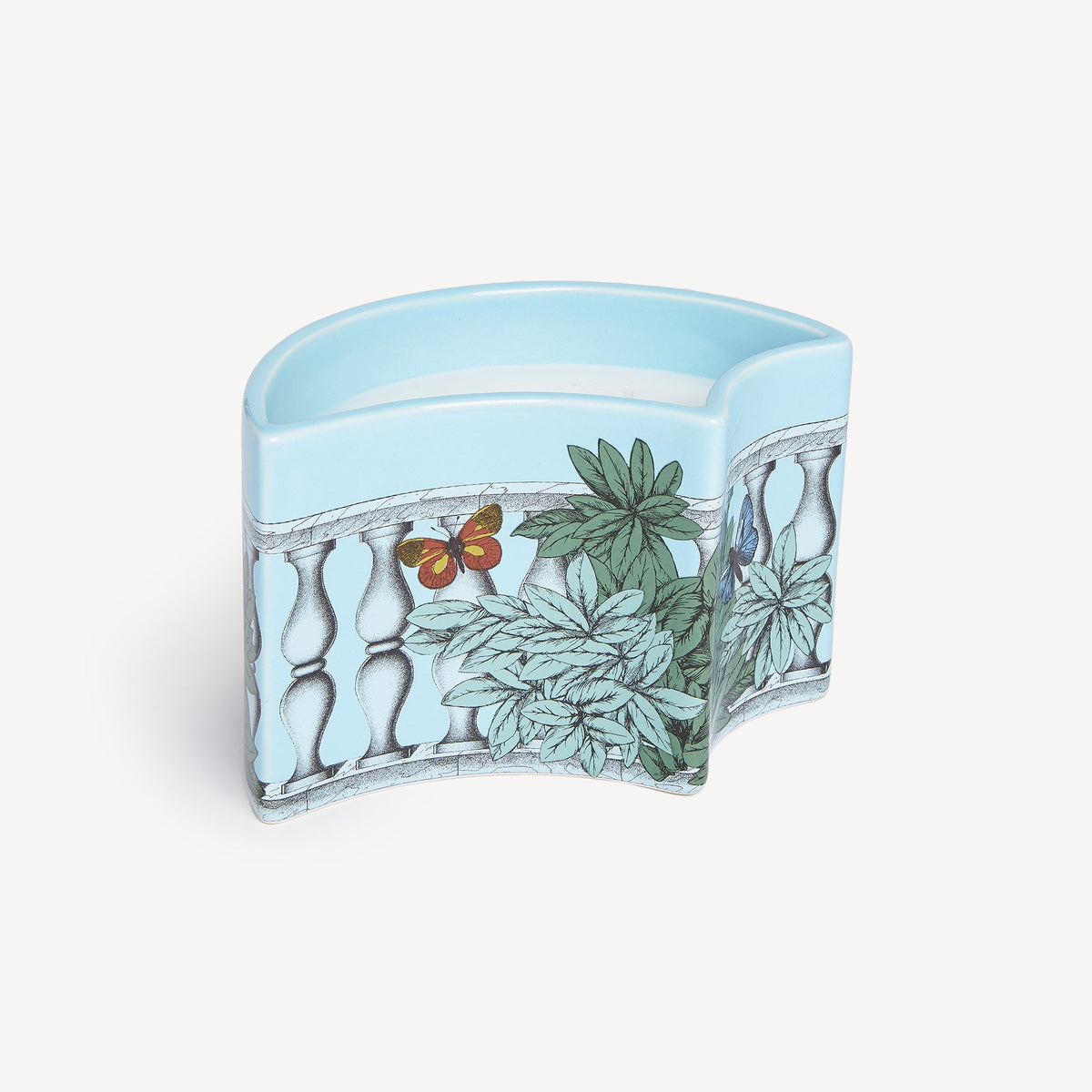 Fornasetti NEL MENTRE Vase Candle – Farfalle e Balaustra, Giardino Segreto