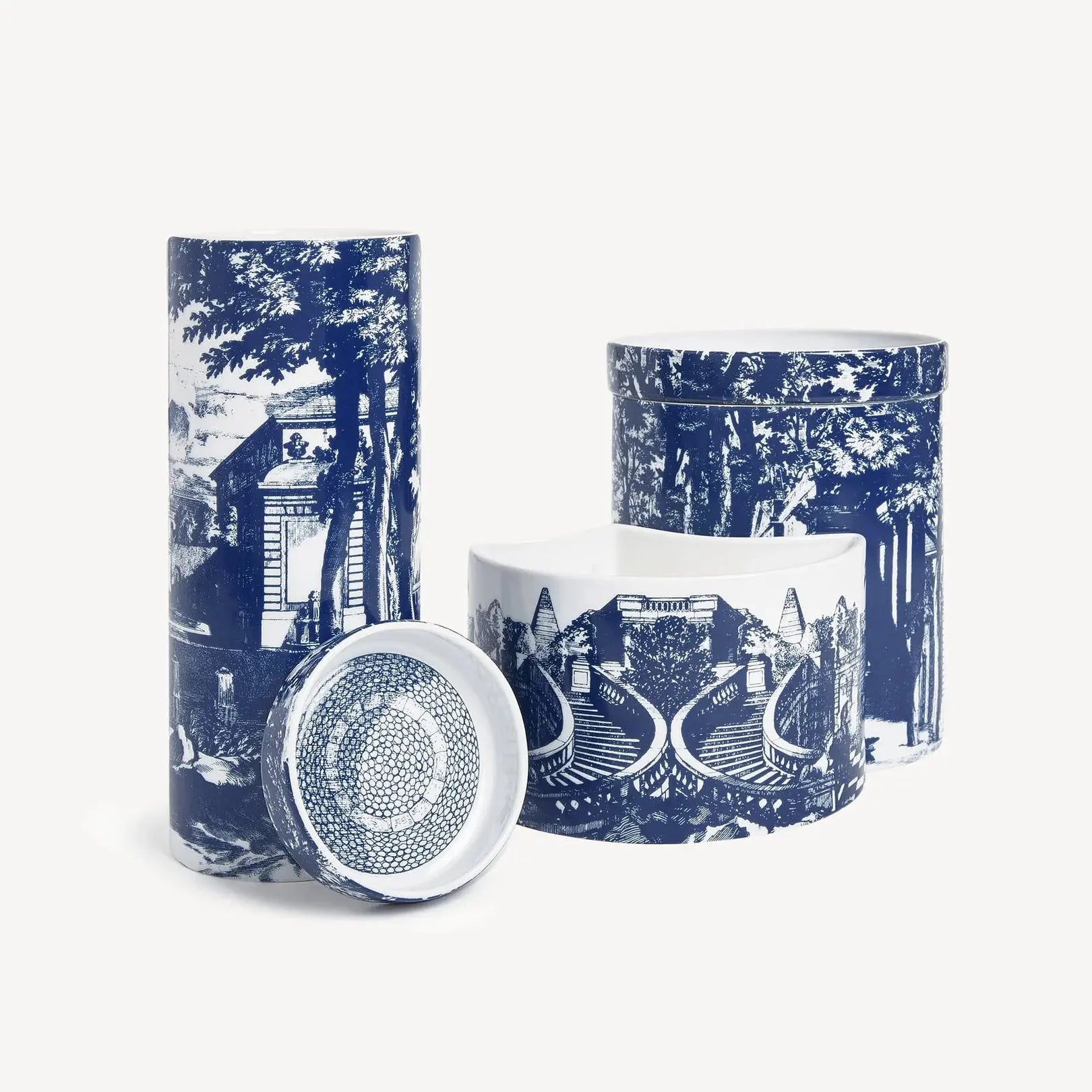 Fornasetti - NEL MENTRE Set of three scented Candles - Giardino Settecentesco - Giardino Segreto Fragrance