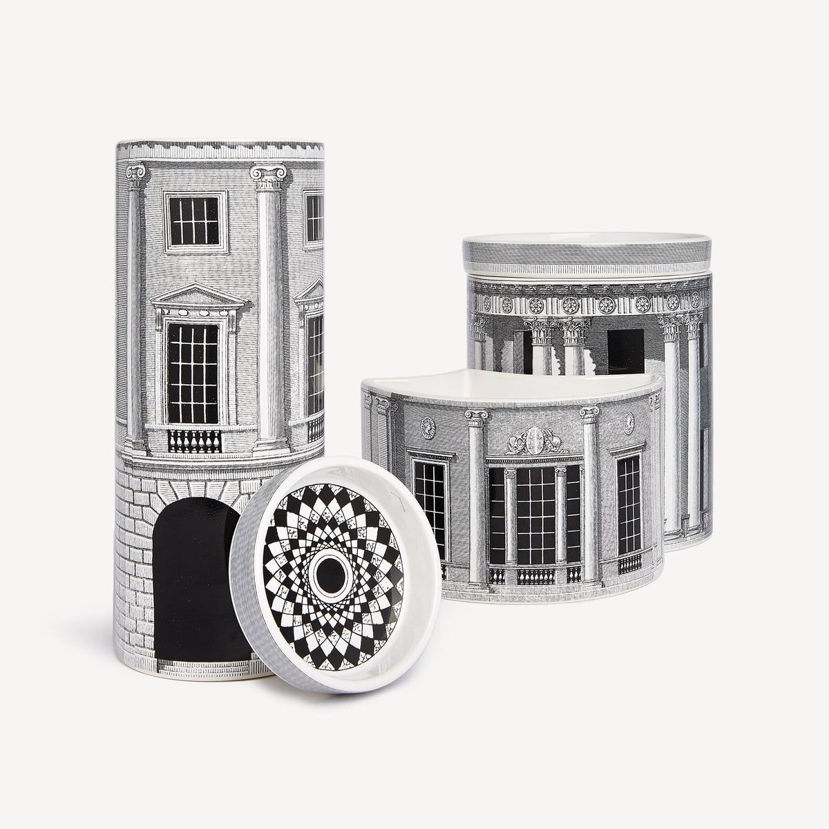 Fornasetti NEL MENTRE Set of 3 Candles – Architettura, Immaginazione