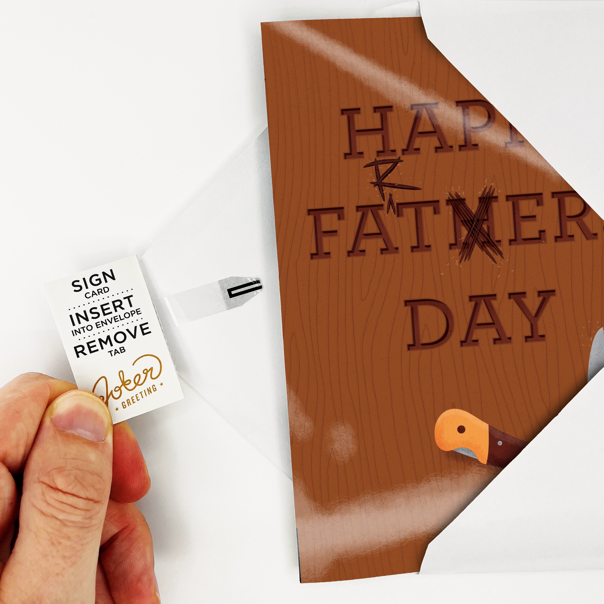 Endless Farting Father's Day Card with Glitter and Stickers Surprise Joker Greeting