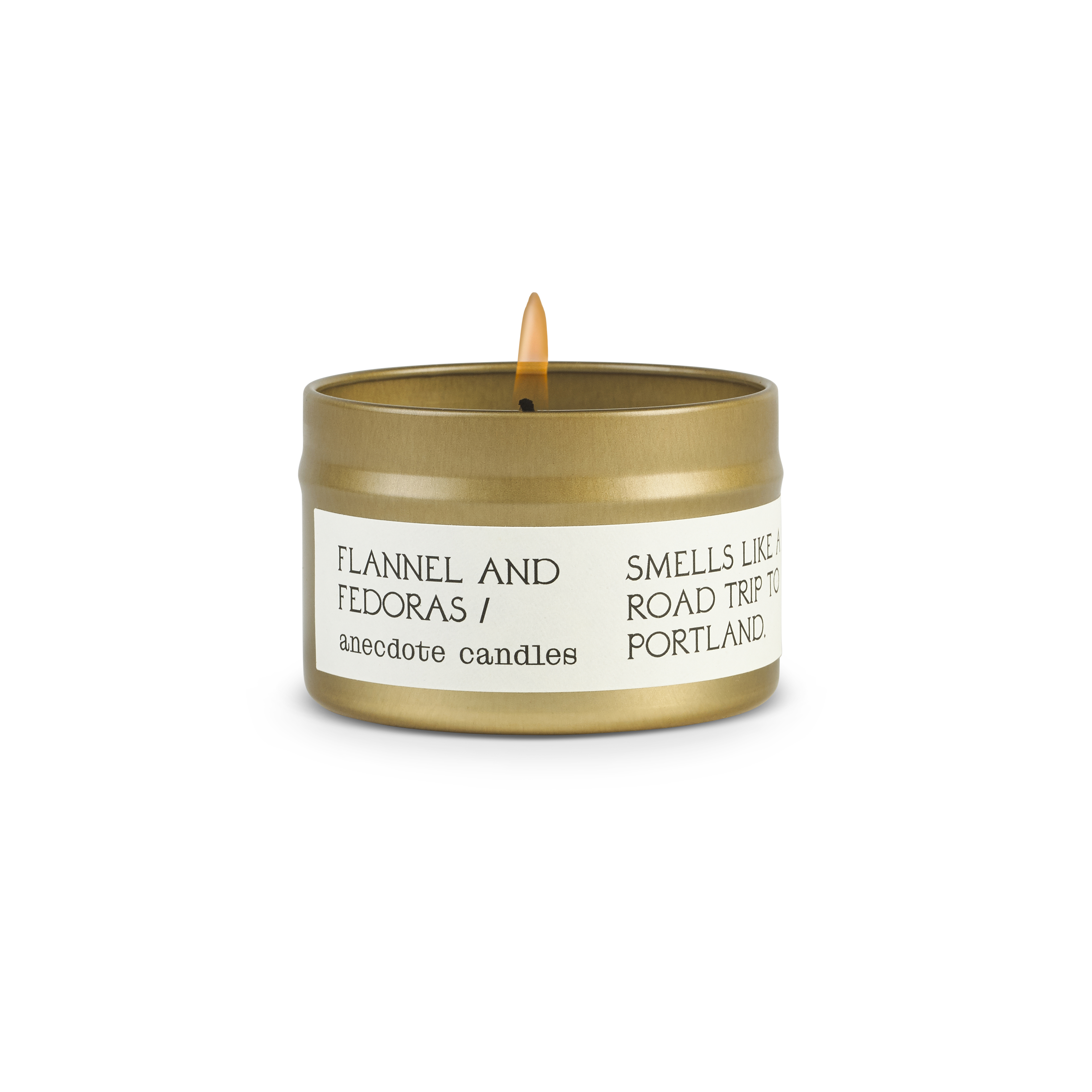 Flannel & Fedoras Anecdote Candles