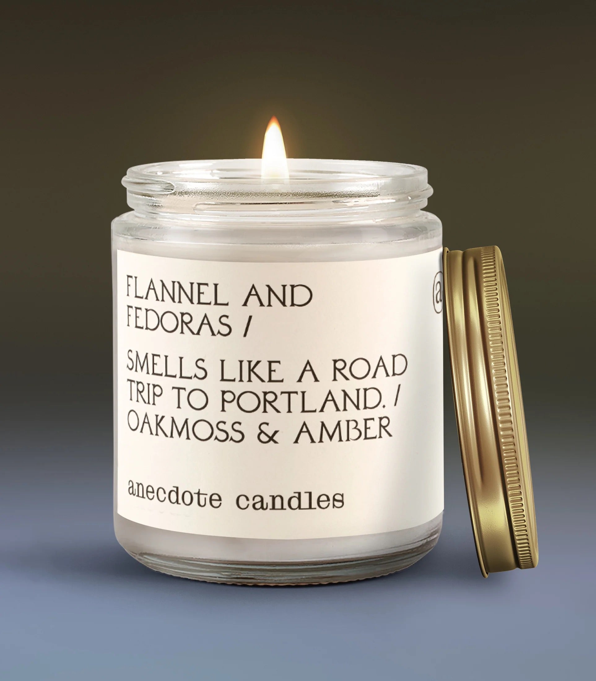 Flannel & Fedoras Anecdote Candles