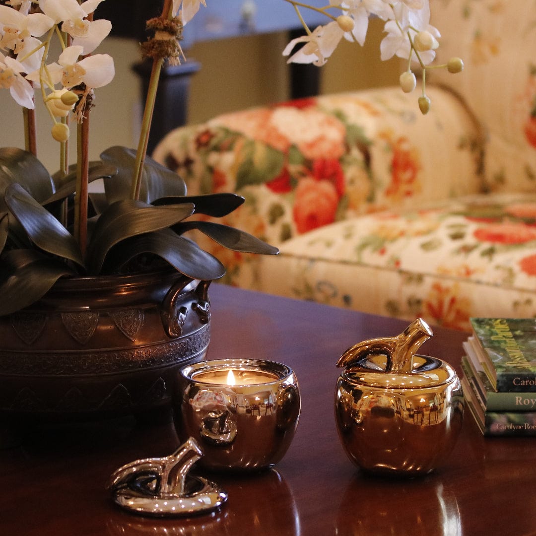 Gold Malus Apple Candle