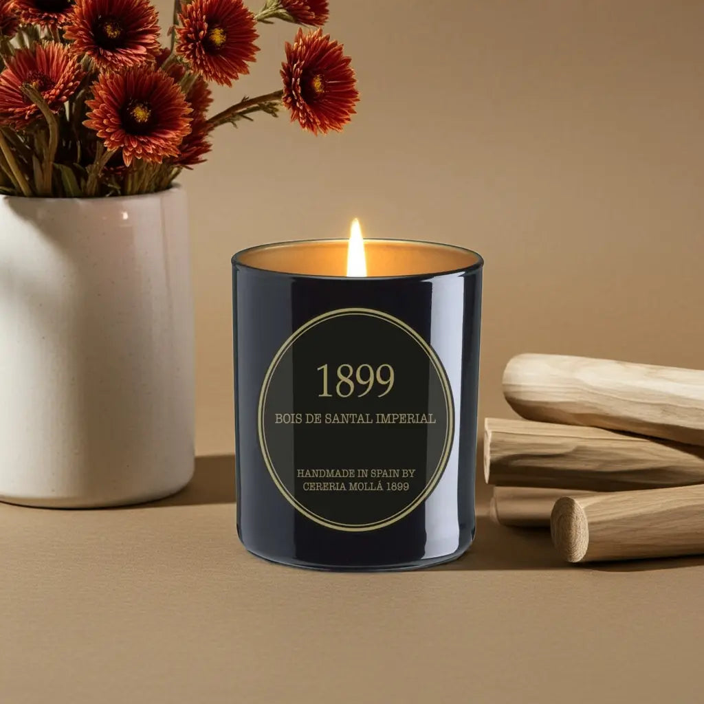 Bois de Santal Imperial Black & Gold Premium Candle Coastous