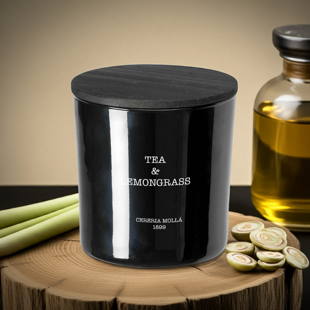 Cereria Molla - Tea & Lemongrass 3 wick XL Candle - 21 oz / 600 g - Coastous