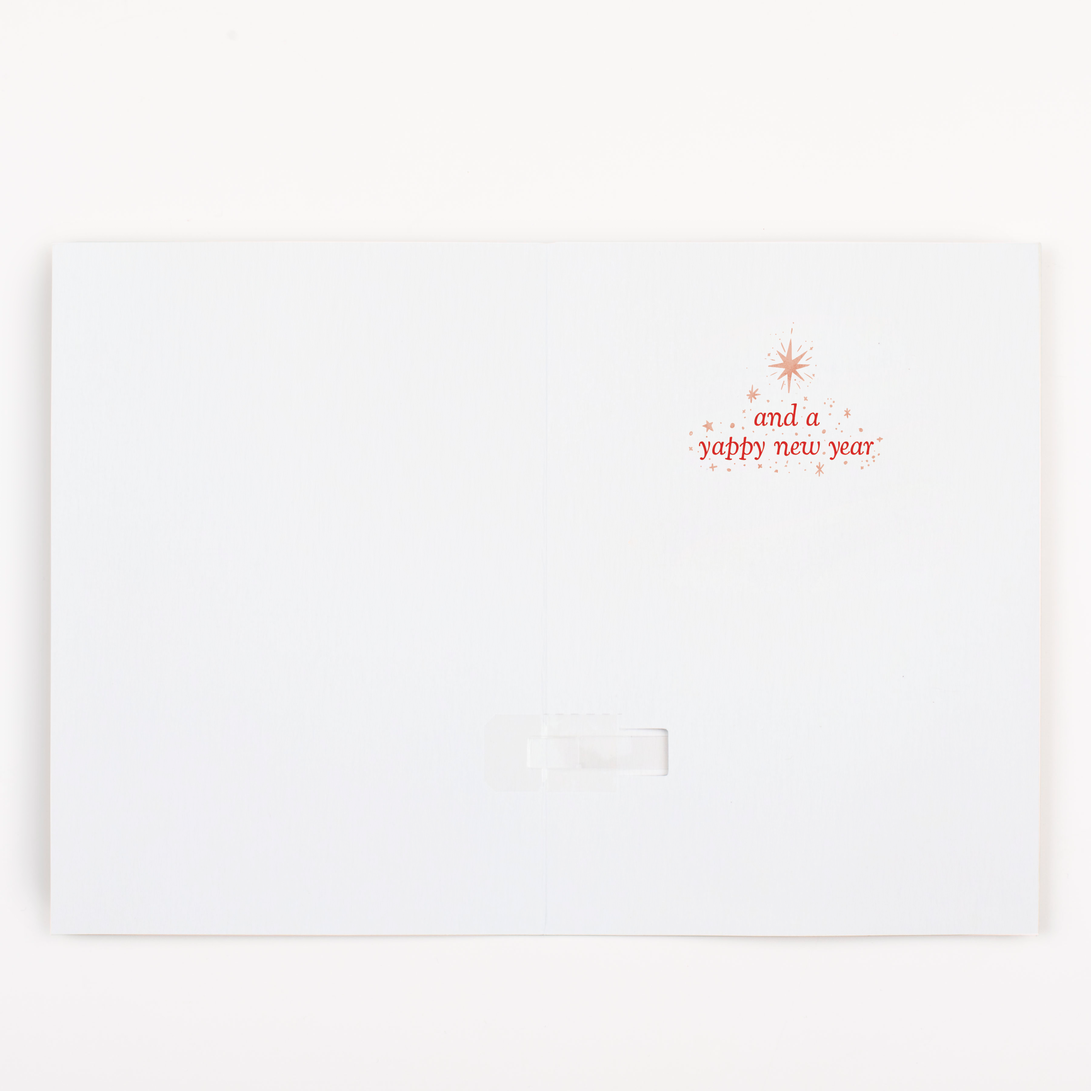 Endless Dog Christmas Card with Glitter Joker Greeting