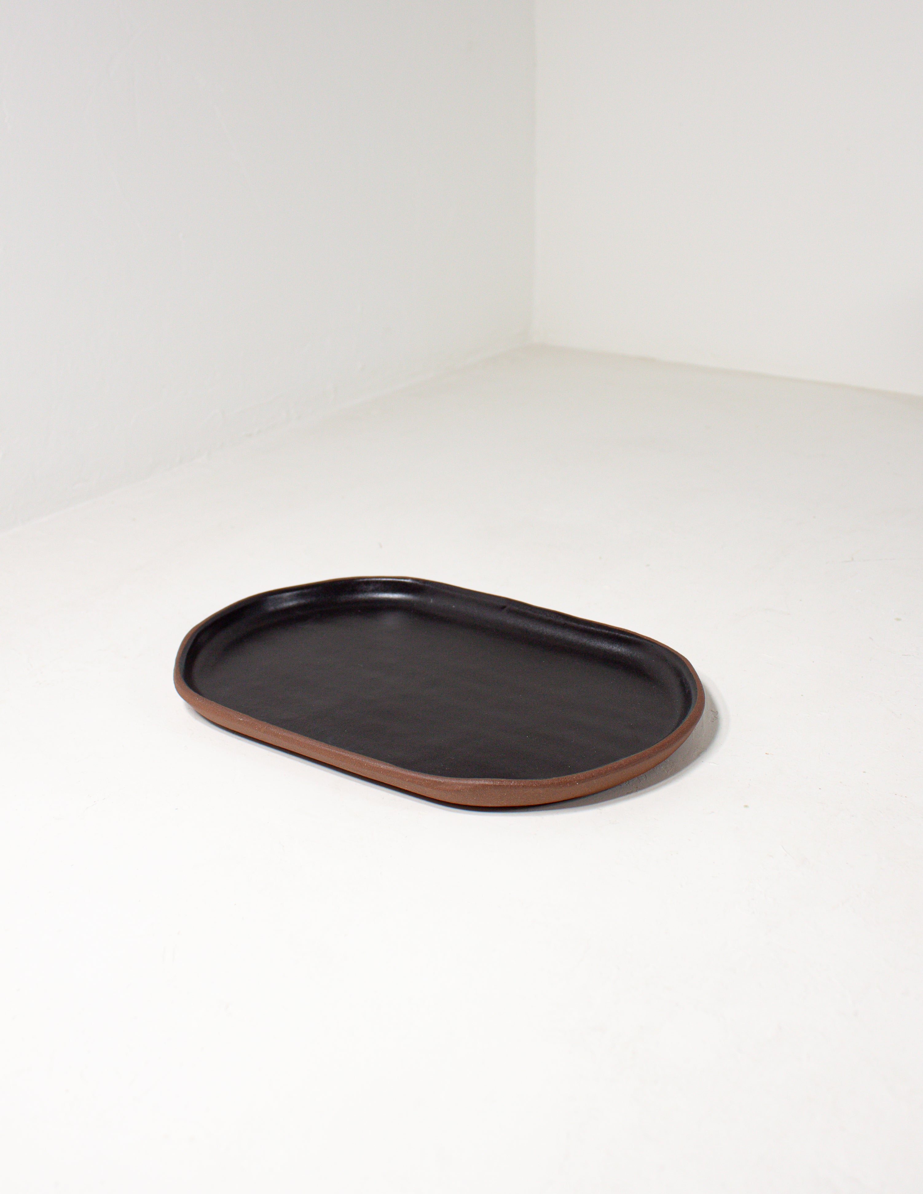 Small Oval Platter Black Oak Art