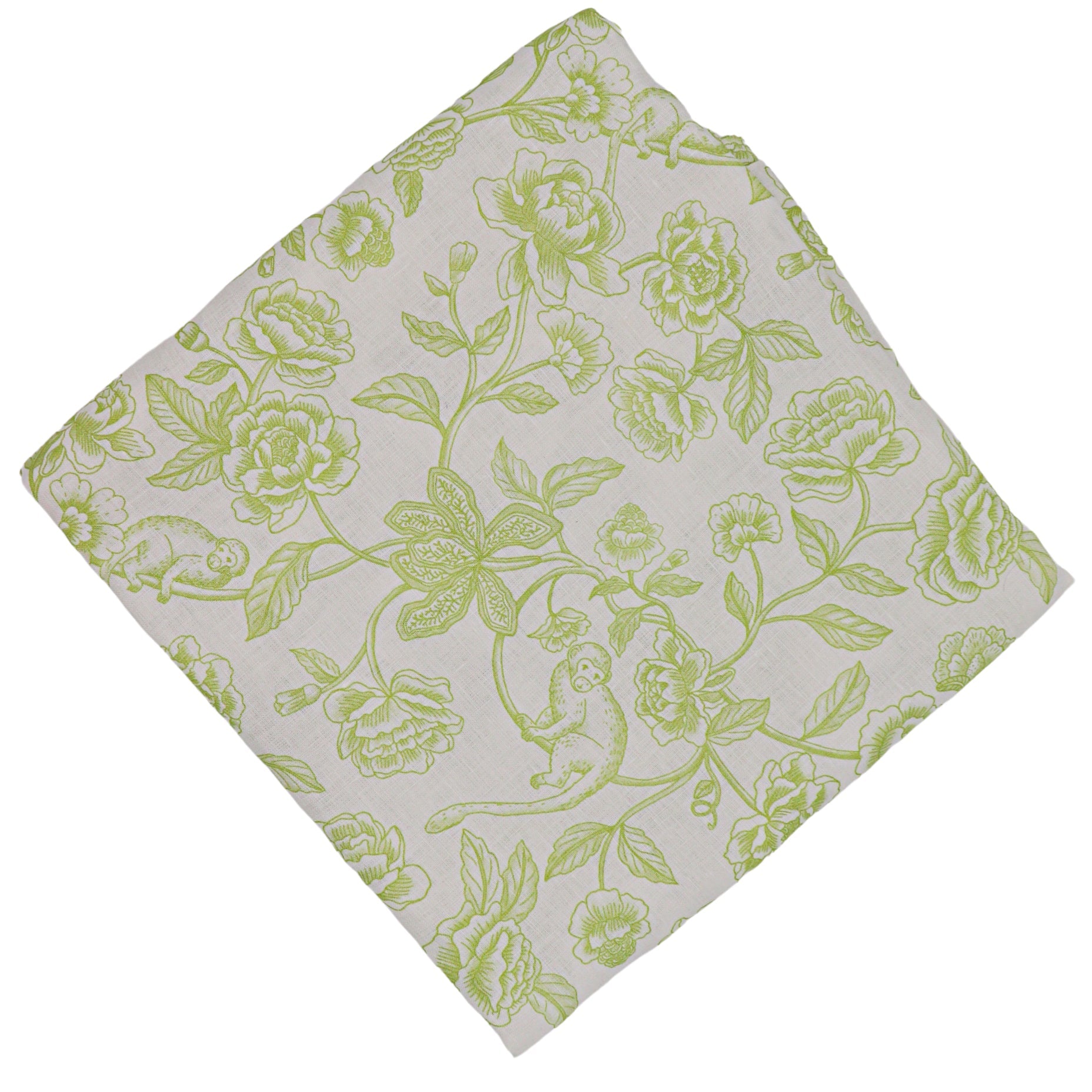 Ivory Flora Parlour Tablecloth Ro'Table