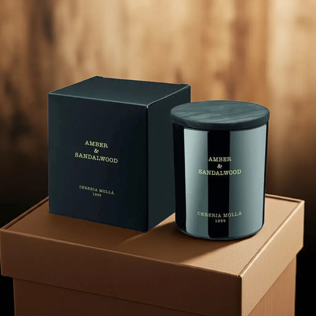 Amber & Sandalwood Candle - 8 oz / 230 g Coastous