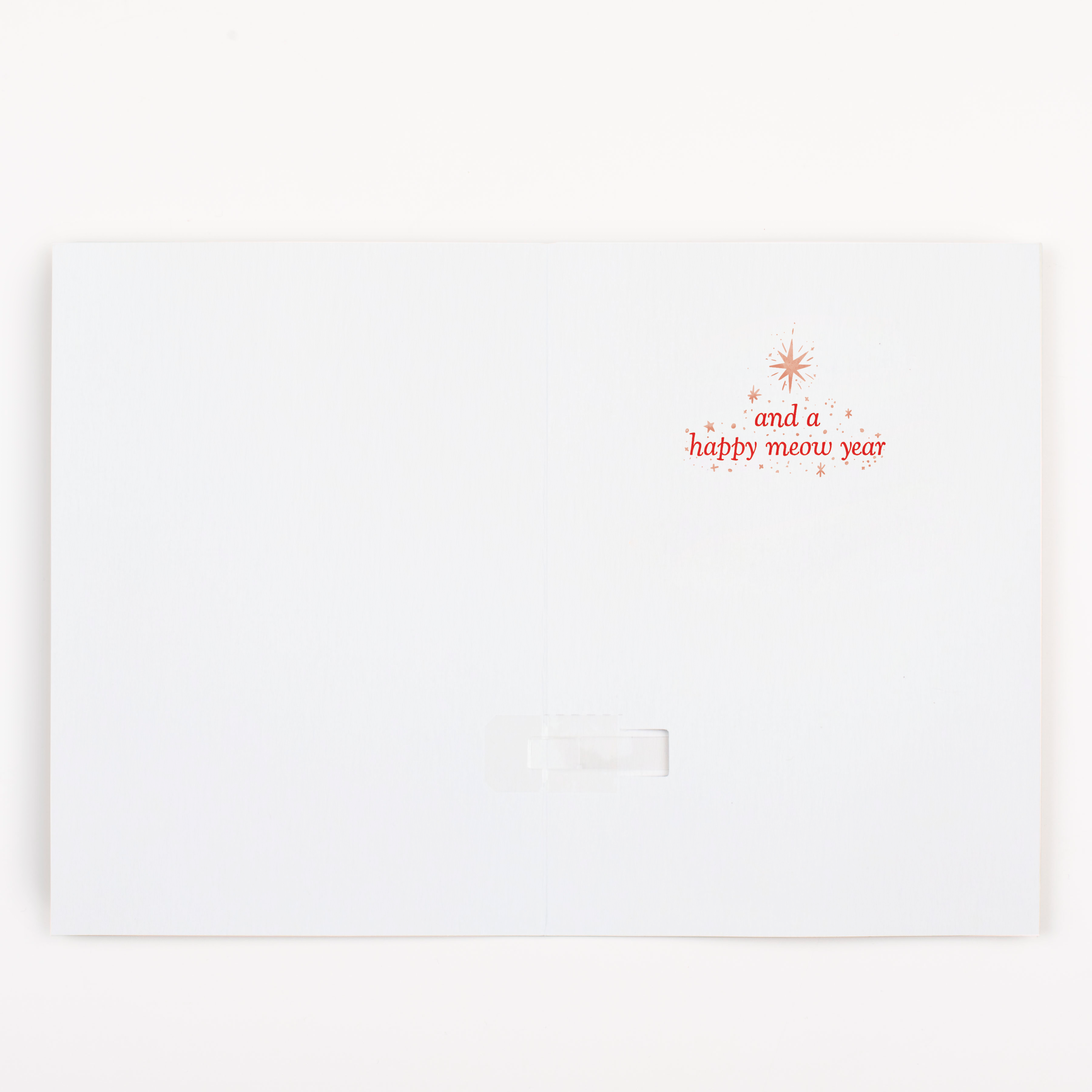 Endless Meowy Christmas Card with Glitter Joker Greeting