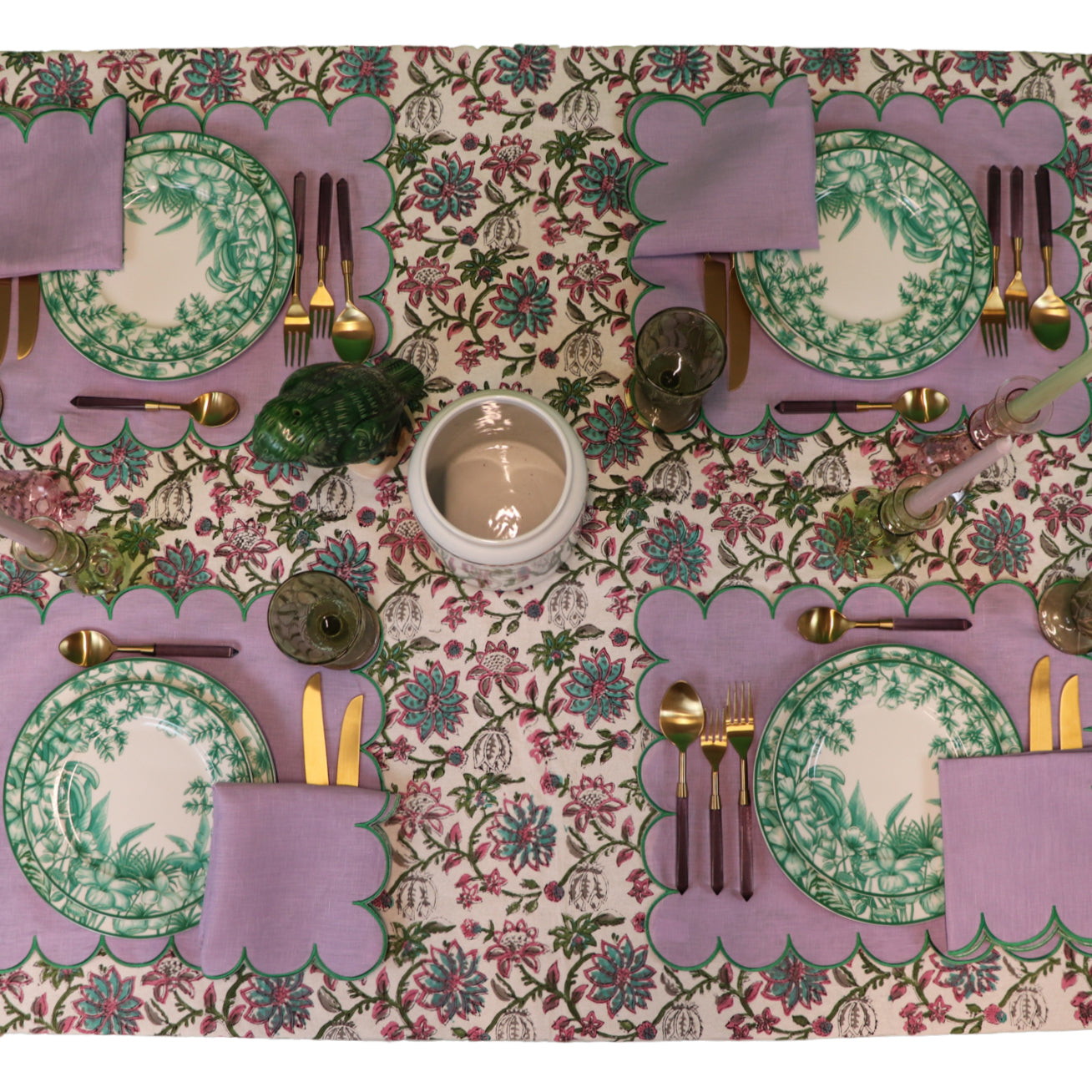 Monsoon Verdant Starter Plate - Set of 4 (+1 Bonus Plate) Ro'Table