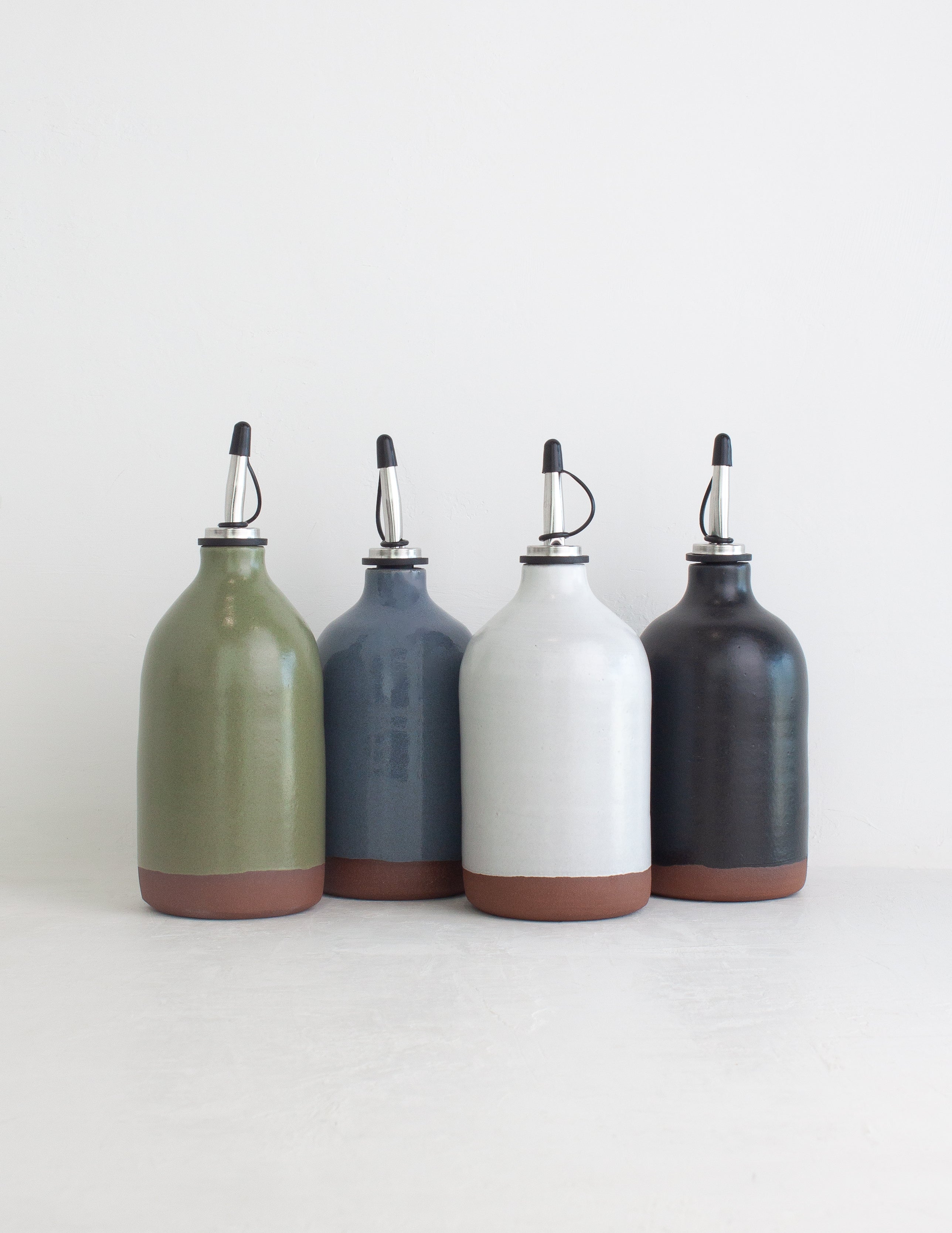 Medium Oil Cruet Black Oak Art