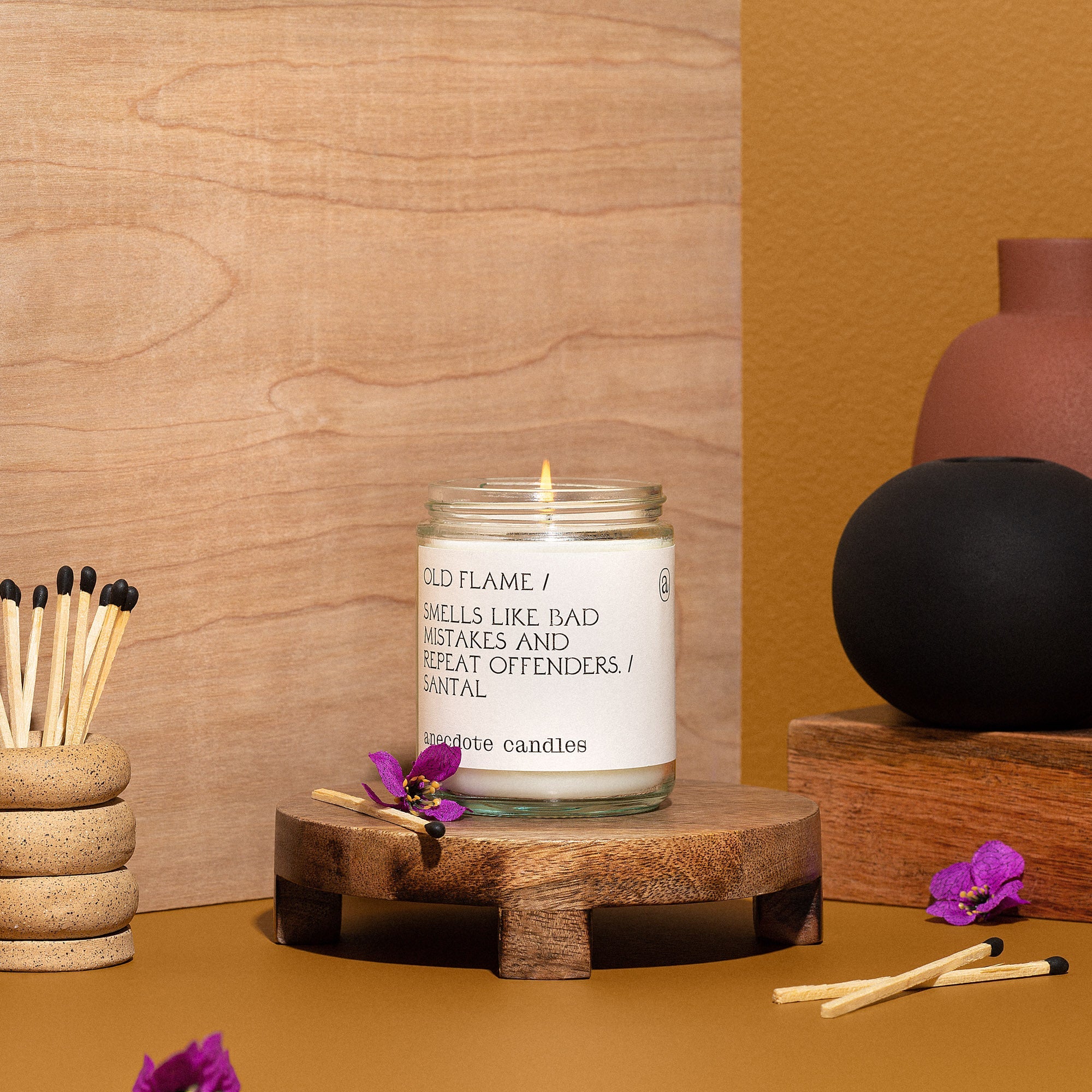 Old Flame Anecdote Candles