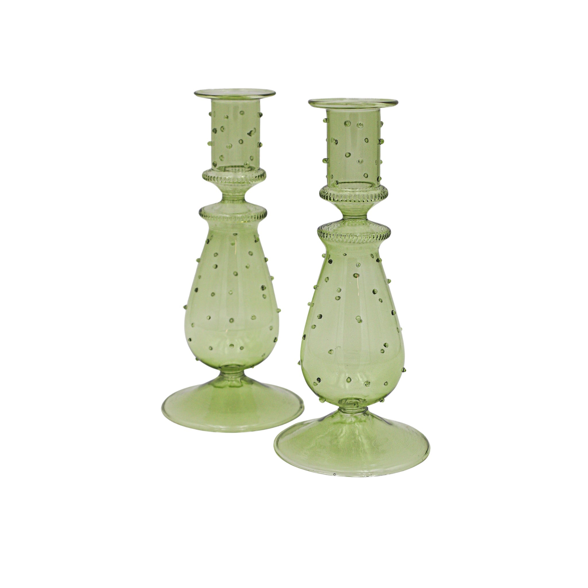 Olive Grove Dotty Candle Holder - Pair Ro'Table
