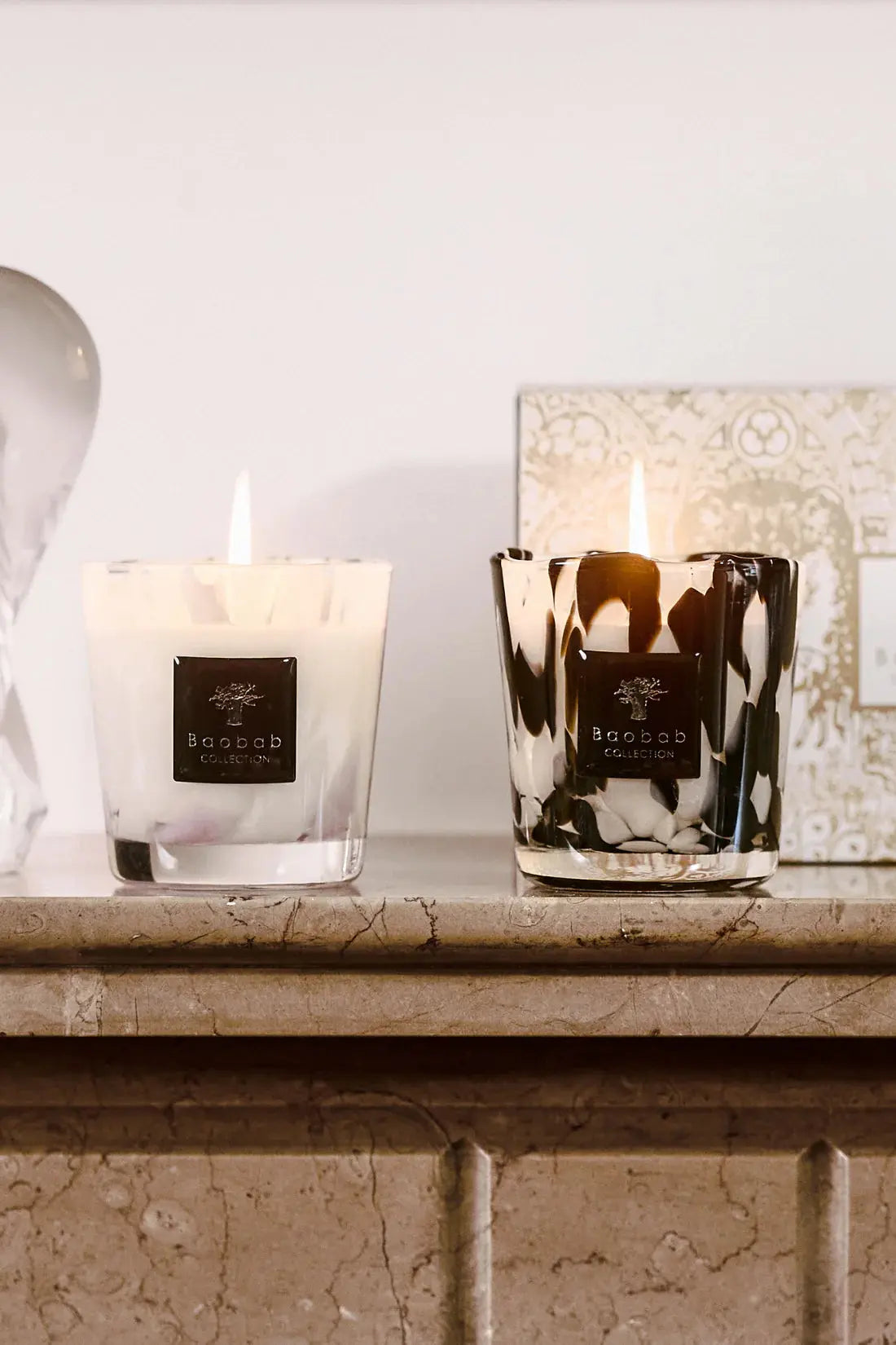 Limited Edition Black and White Pearls Candle Duo Coastous