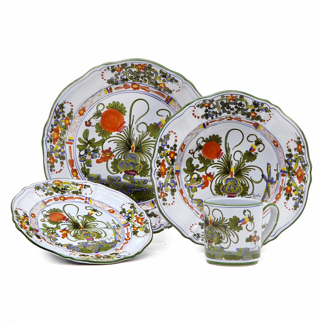 FAENZA-CARNATION-GAROFANO: 4 Pieces Place Setting