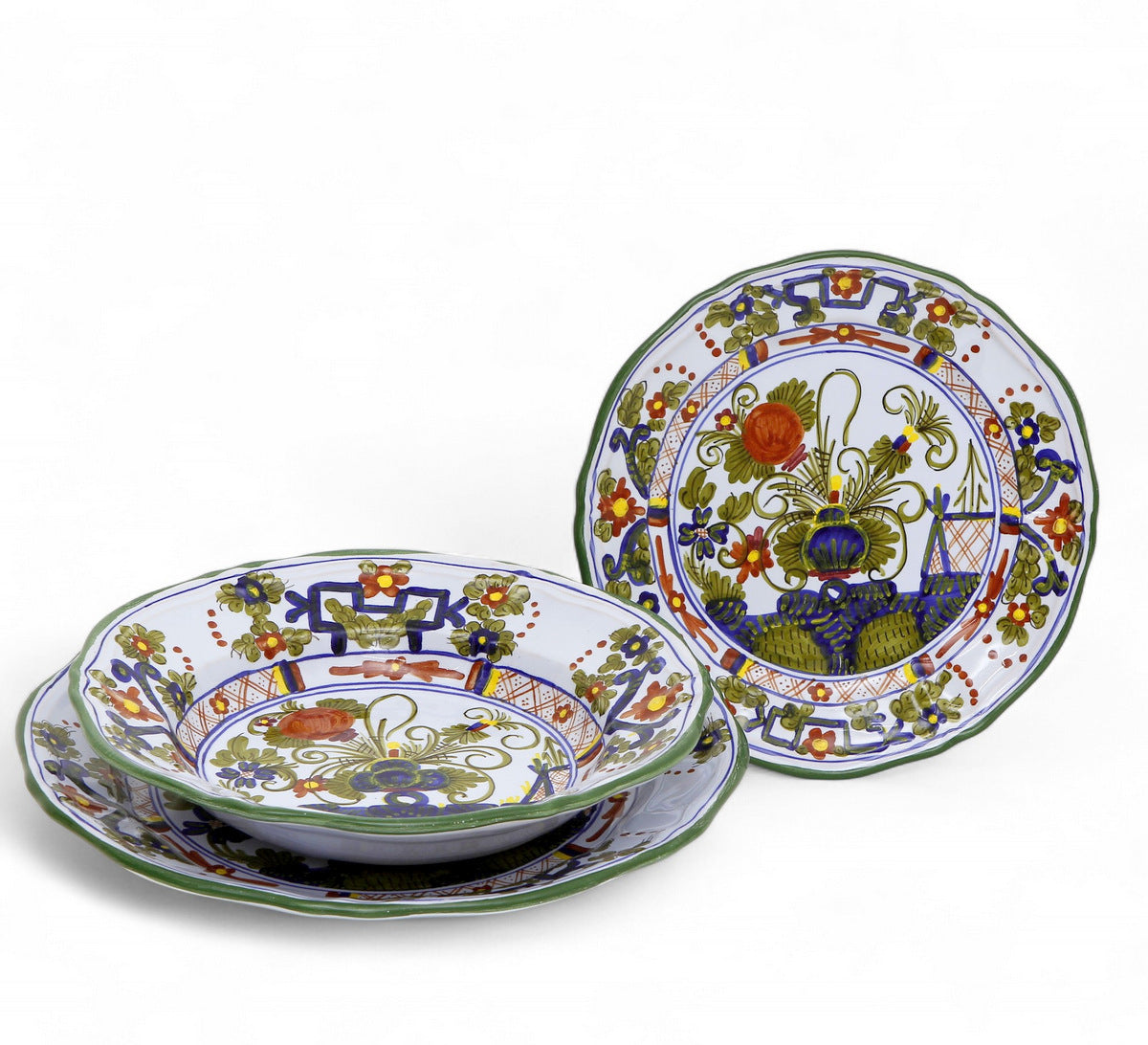 FAENZA-CARNATION-GAROFANO: 3 Pieces Basic Place Setting