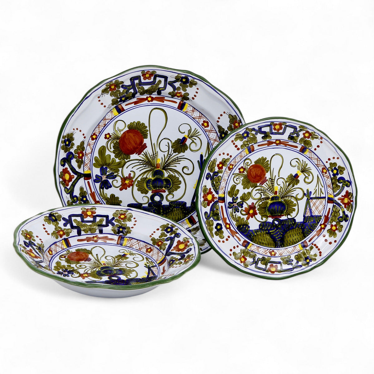 FAENZA-CARNATION-GAROFANO: 3 Pieces Basic Place Setting