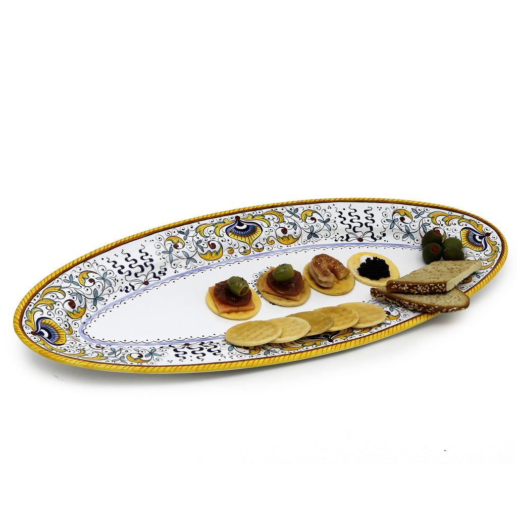 PAVOVE DELUXE: Fish/Hors d'Oeuvres Oval Narrow Platter