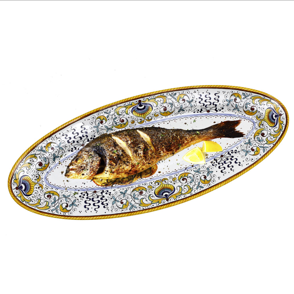 PAVOVE DELUXE: Fish/Hors d'Oeuvres Oval Narrow Platter