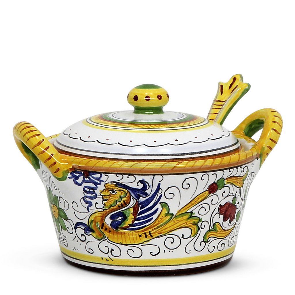 RAFFAELLESCO: Covered Parmesan Cheese Bowl with Spoon