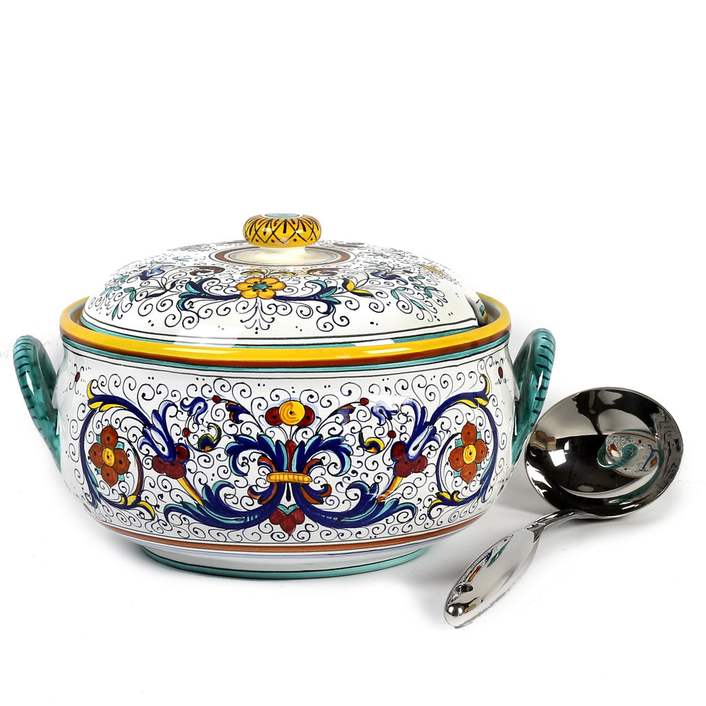 RICCO DERUTA DELUXE: Round Soup Tureen with Metal Ladle