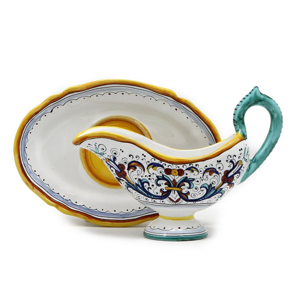 RICCO DERUTA DELUXE: Gravy Sauce Boat with Tray