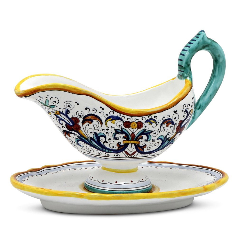RICCO DERUTA DELUXE: Gravy Sauce Boat with Tray