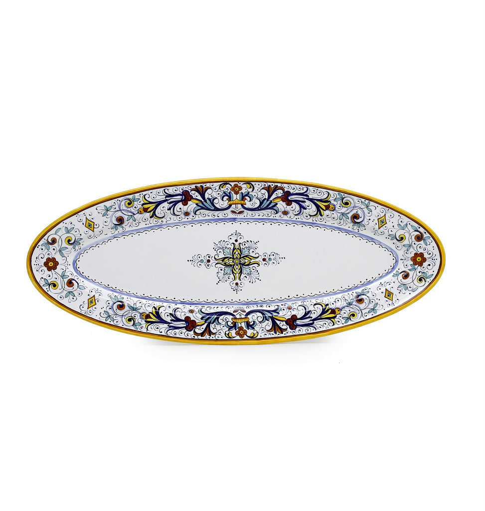 RICCO DERUTA DELUXE: Fish/Hors d'Oeuvres Oval Narrow Platter