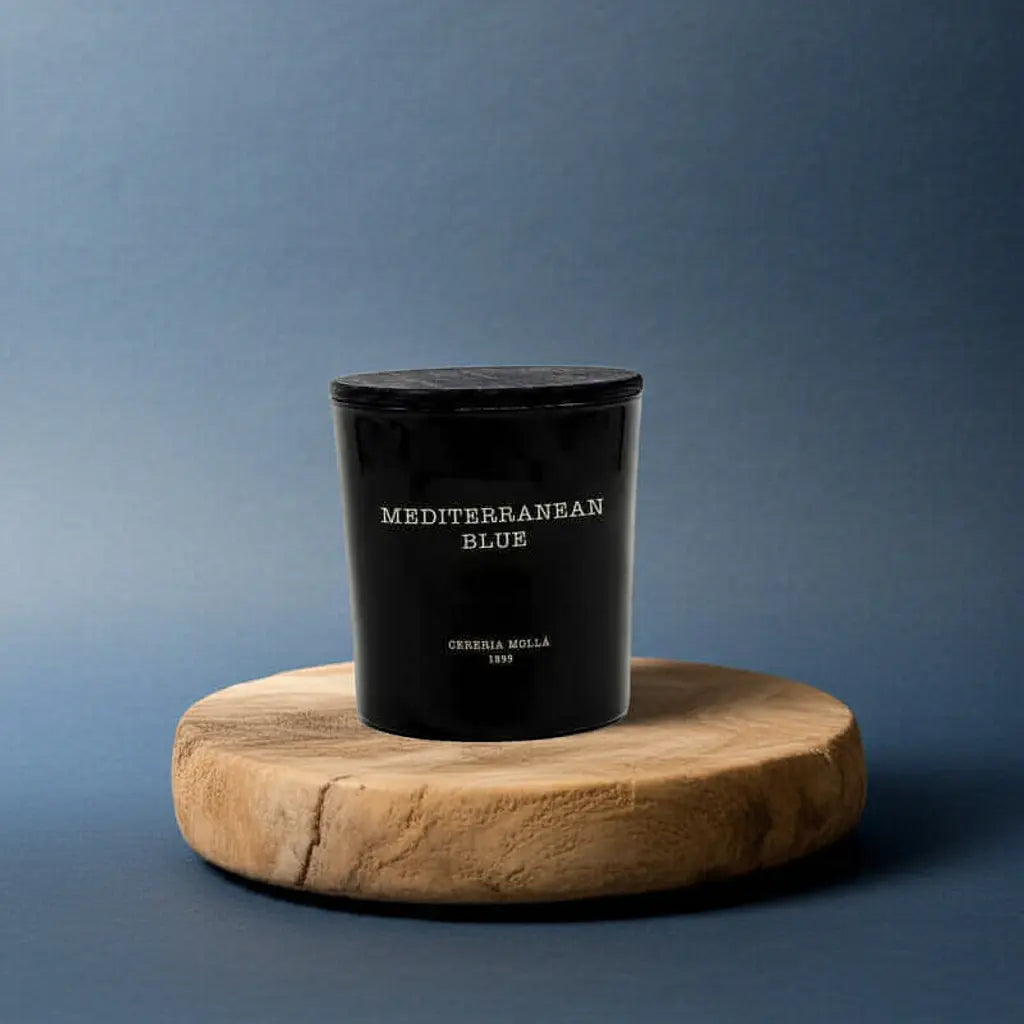 Mediterranean Blue Black 3 wick XL Candle - 21 oz / 600 g Coastous