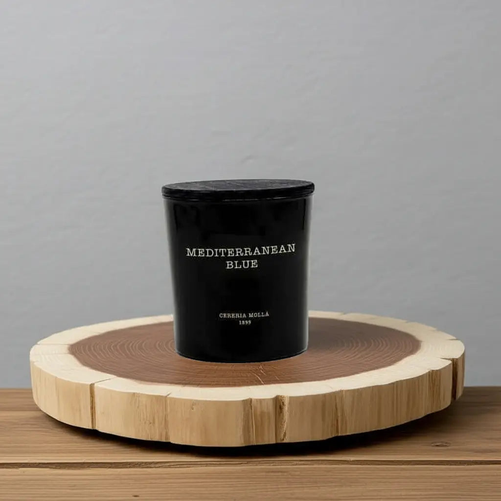 Mediterranean Blue Black 3 wick XL Candle - 21 oz / 600 g Coastous
