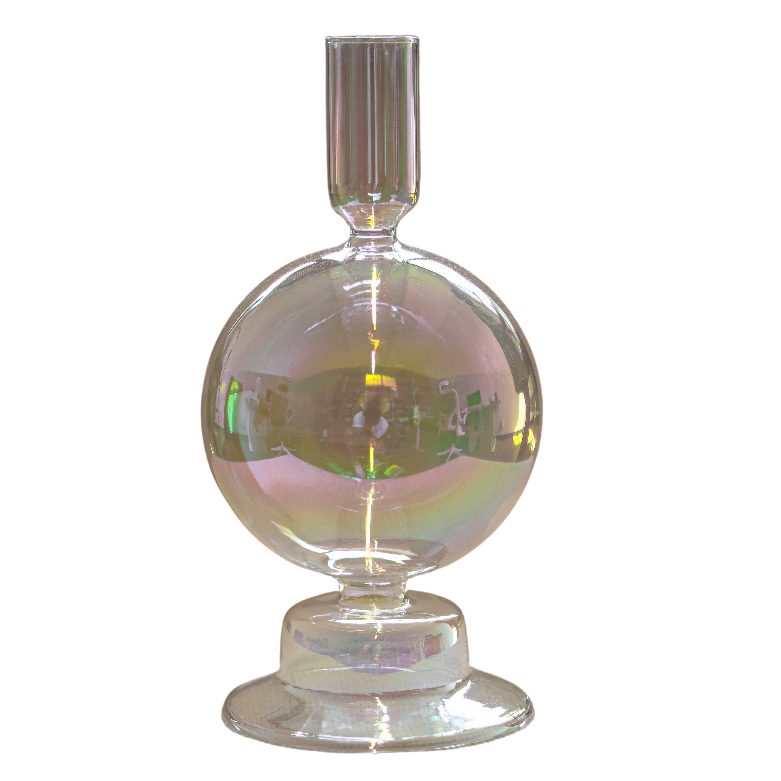 Rainbow Prism Bauble Candle Holder - Pair Ro'Table