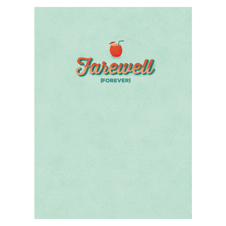 Endless Retirement Card With Glitter Joker Greeting