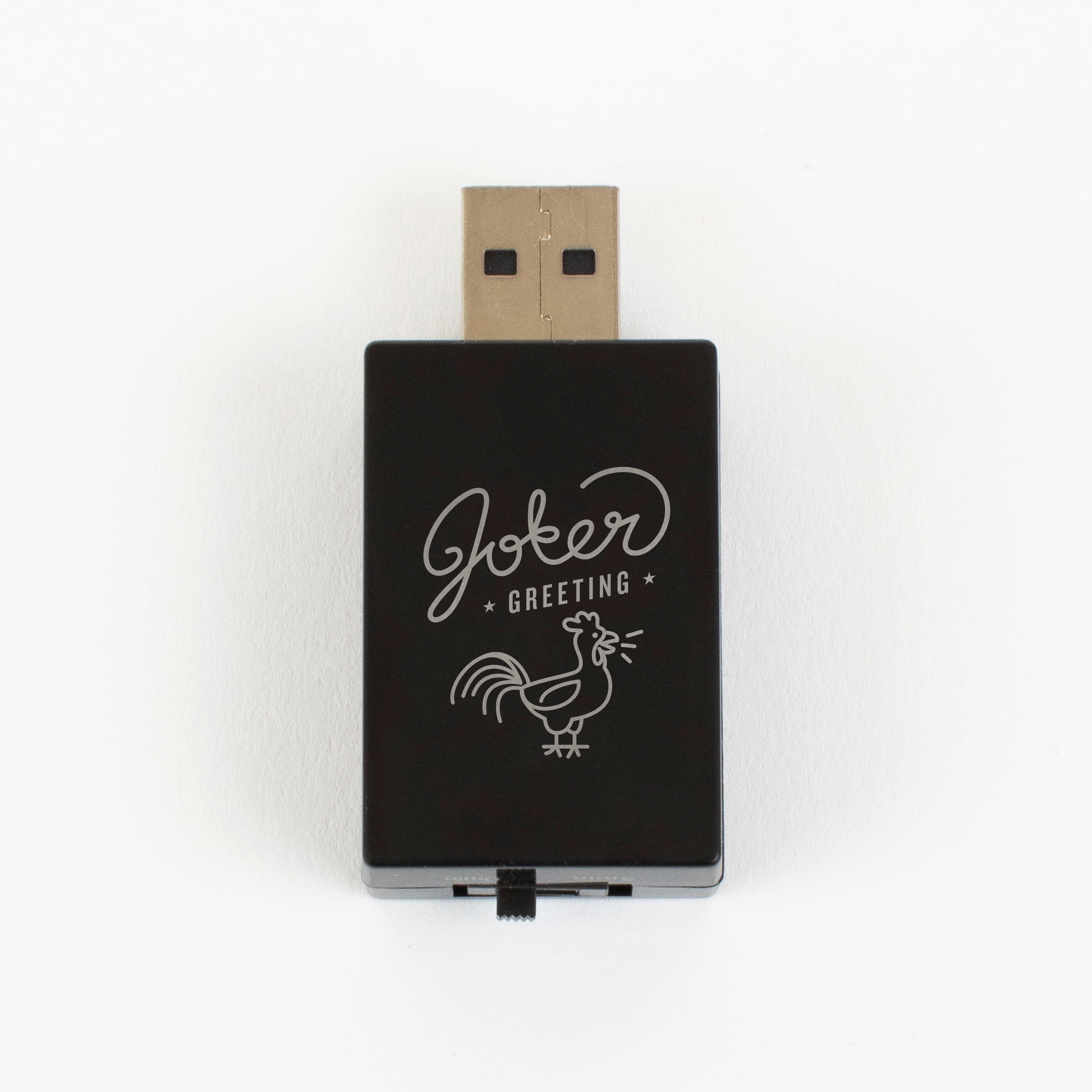 USB Rooster Prank Joker Greeting