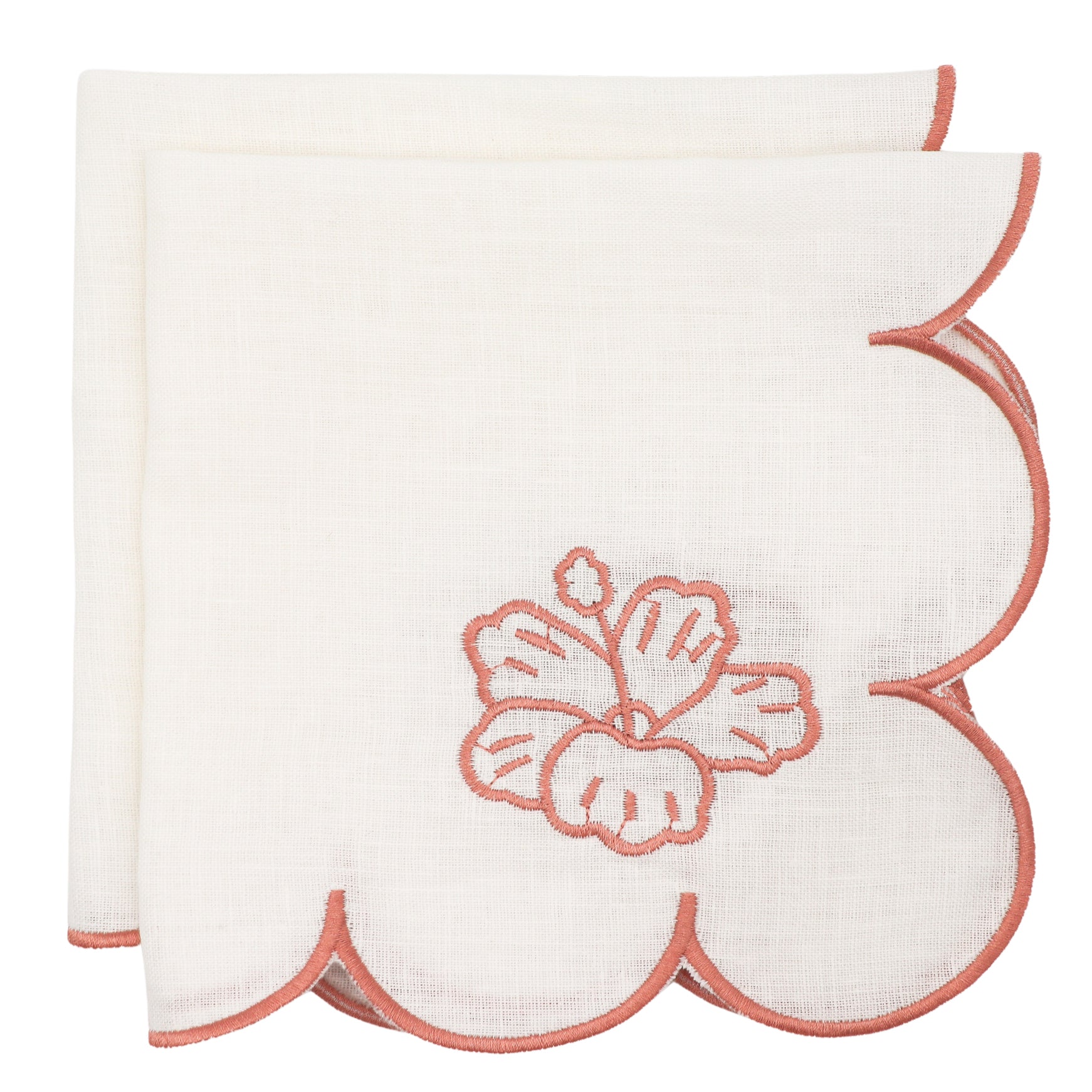 Rosette Ivory Napkin - Set of 4 Ro'Table