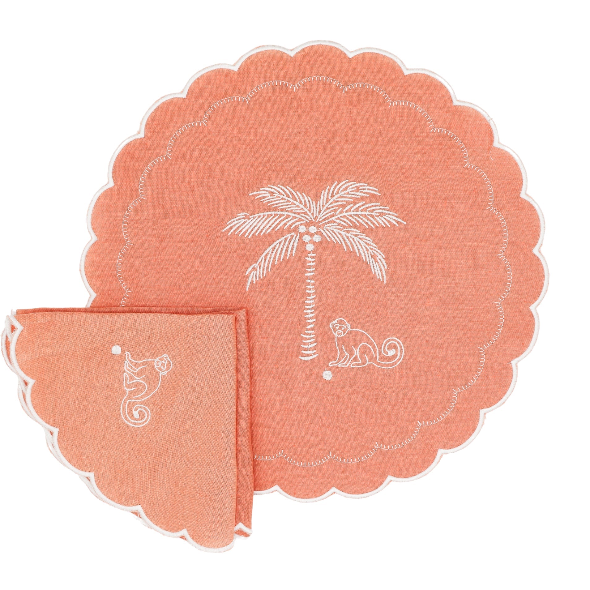Salmon Sunset Simia Napkin - Set of 4 Ro'Table