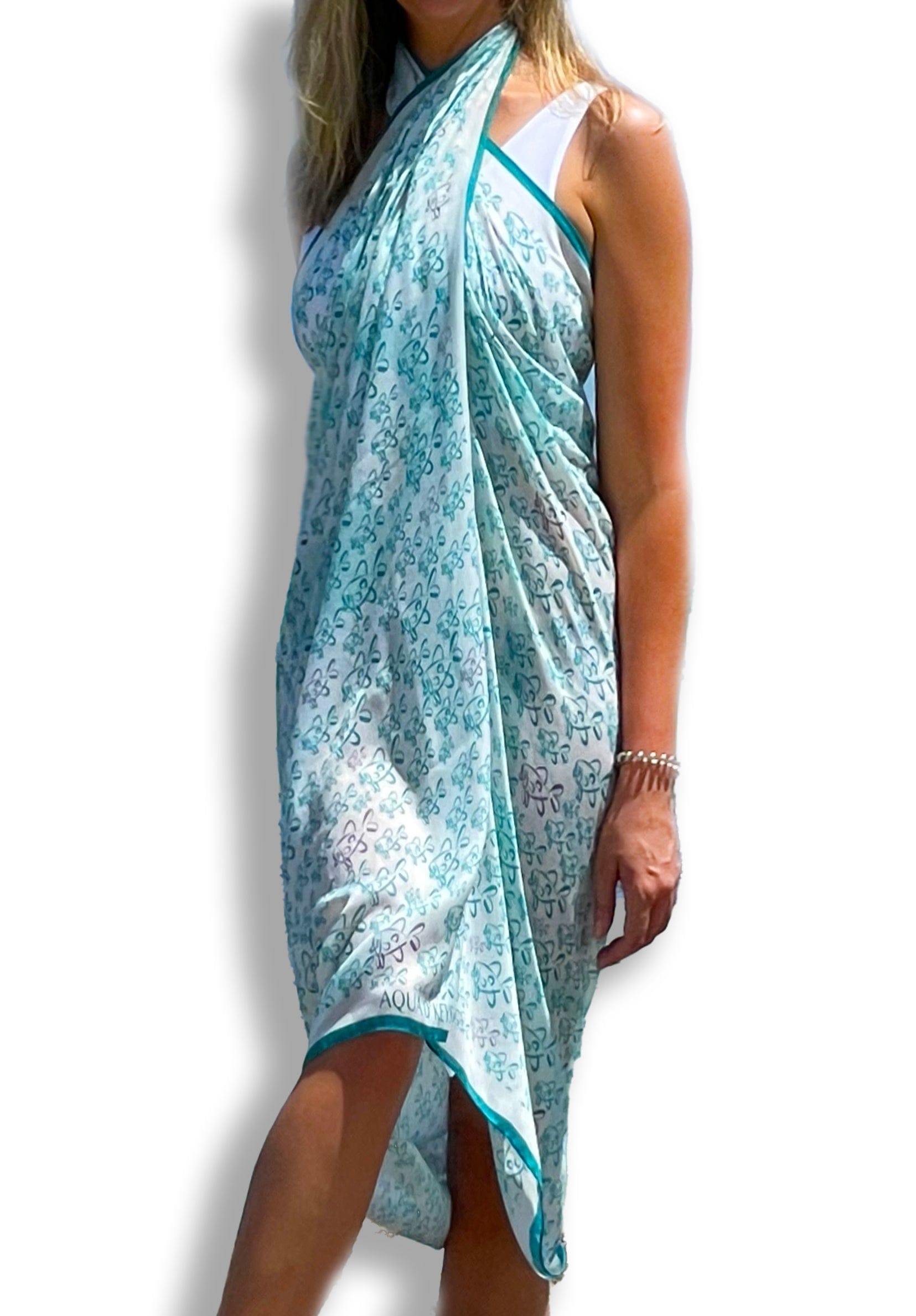 Sarong (White) AQUA D' KEYS