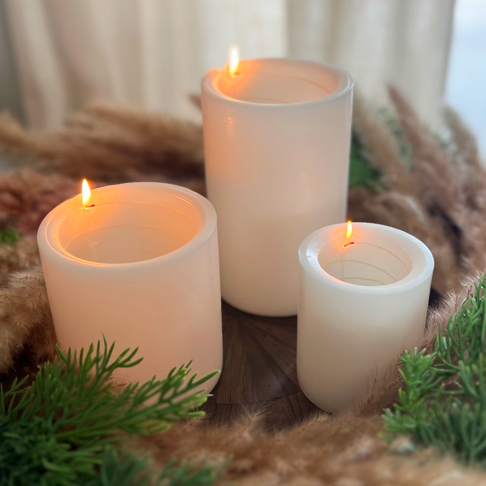 Cashmere Spiral Light Candles