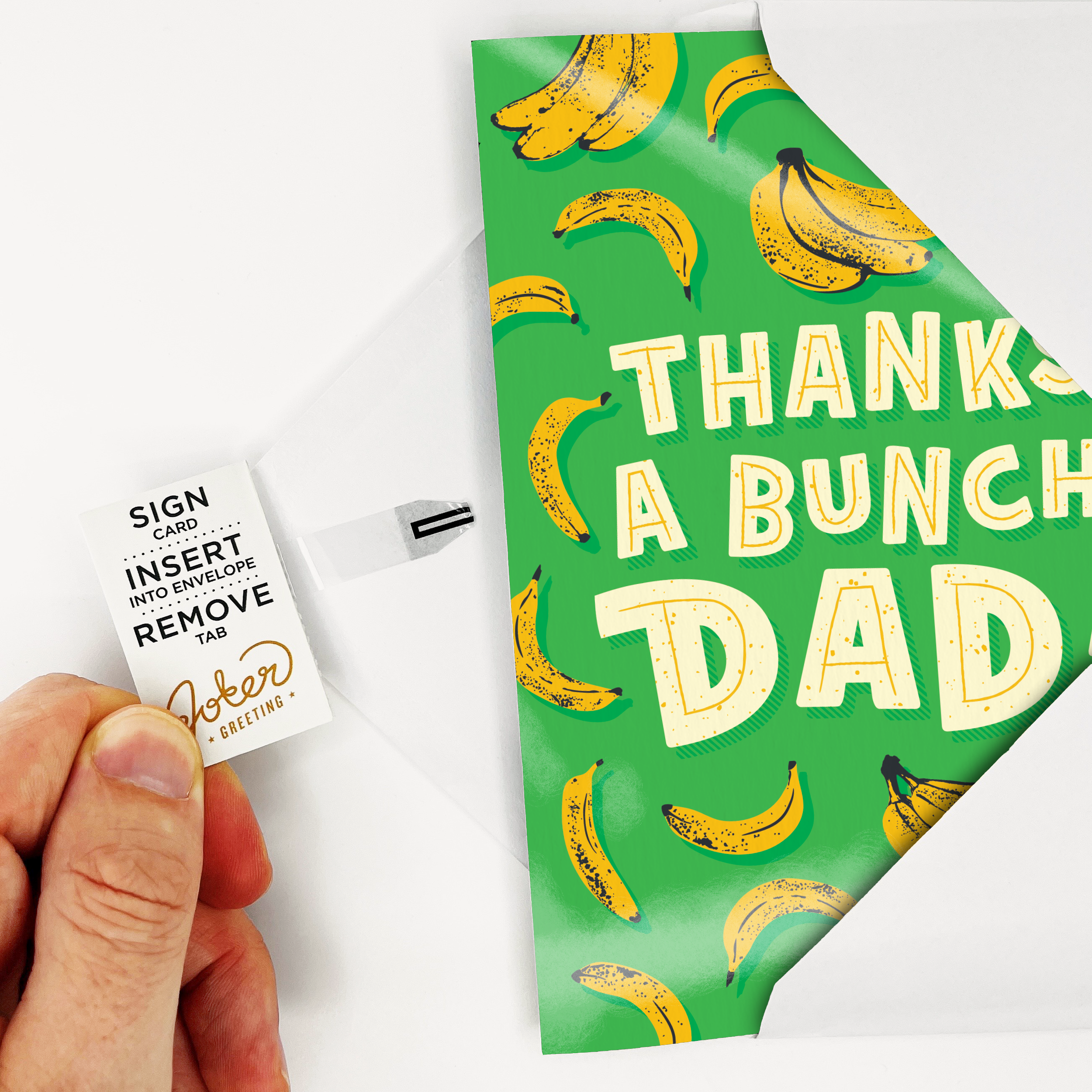 Endless Thank You Dad Card with Glitter Joker Greeting