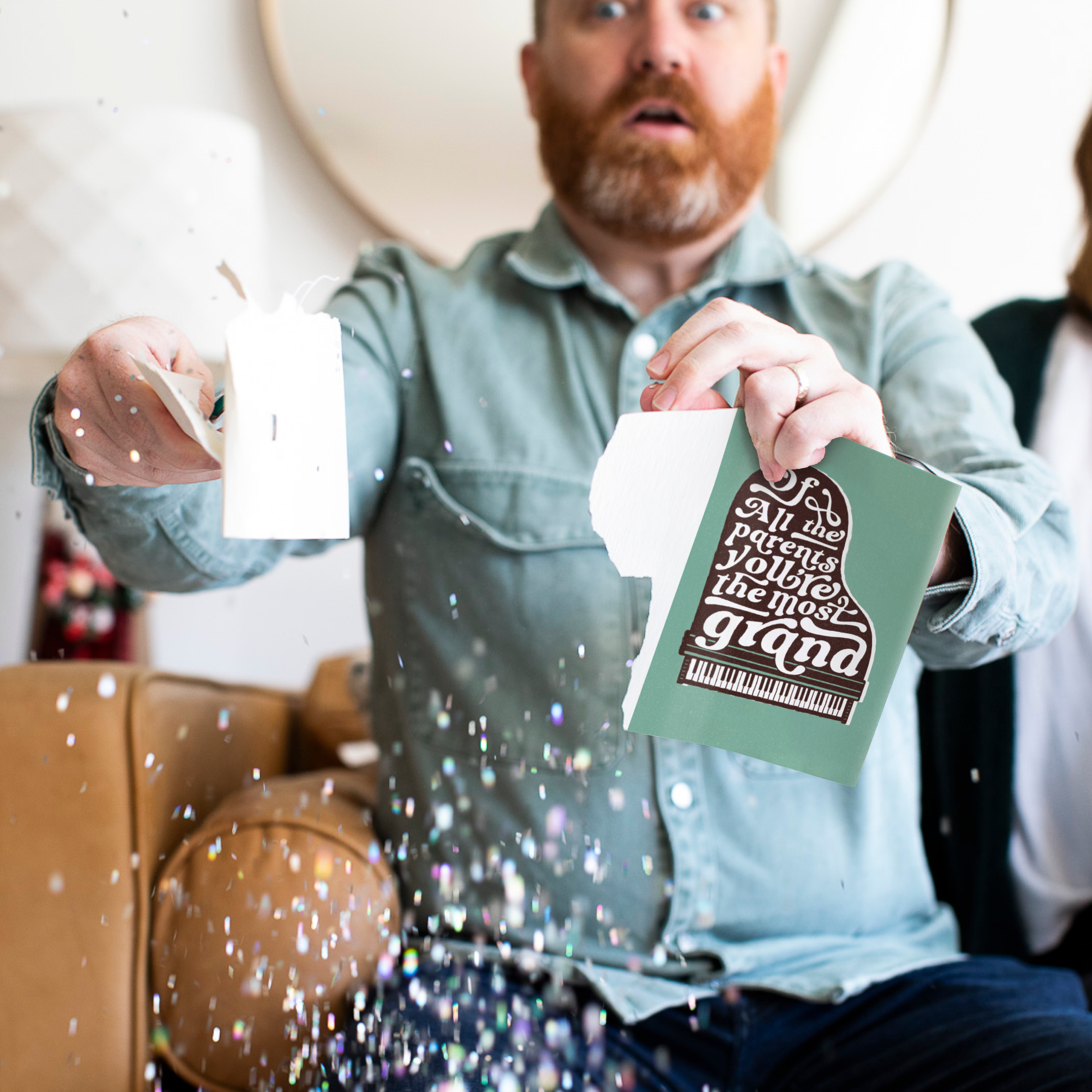 Endless Thank You Grandparent Card with Glitter Joker Greeting