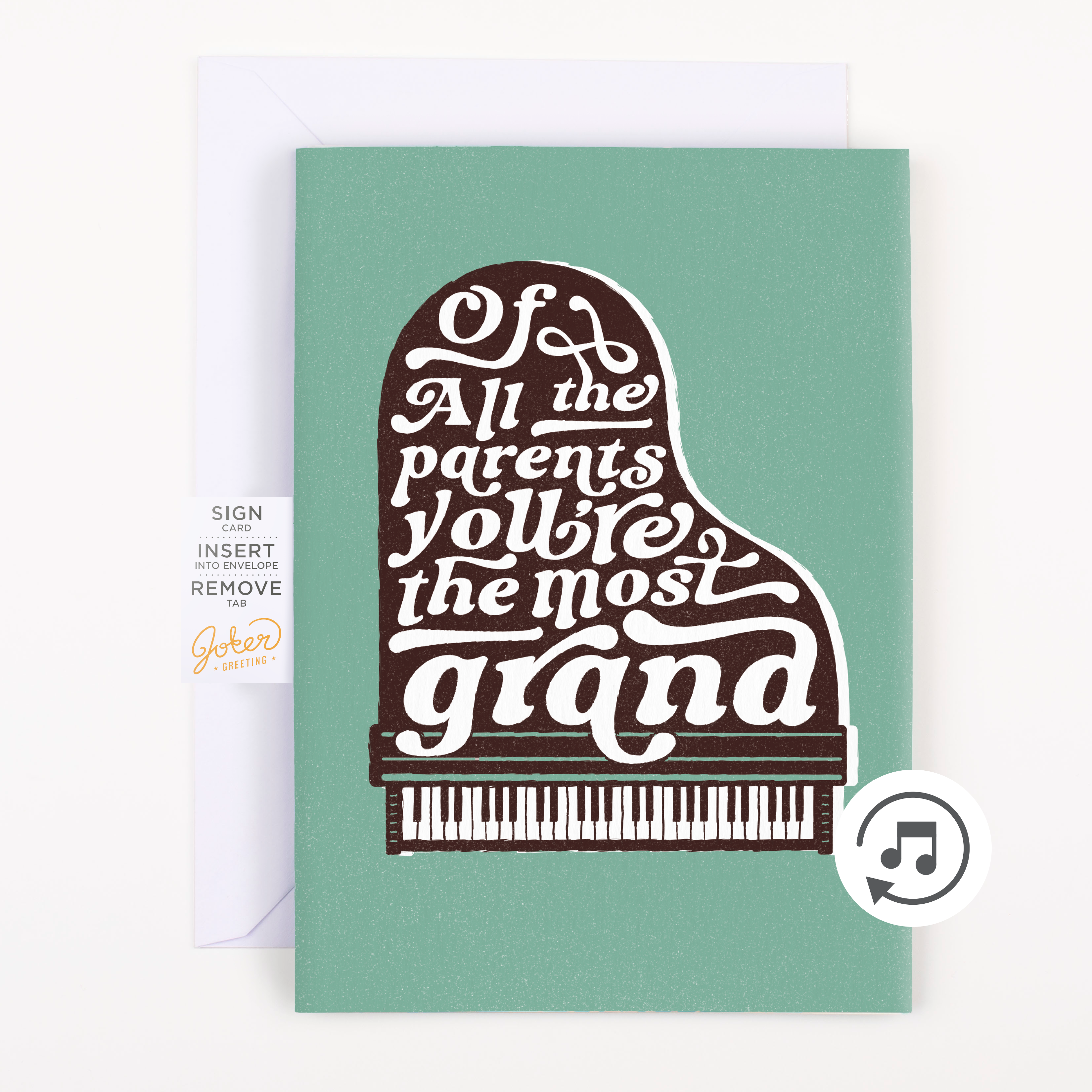 Endless Thank You Grandparent Card with Glitter Joker Greeting